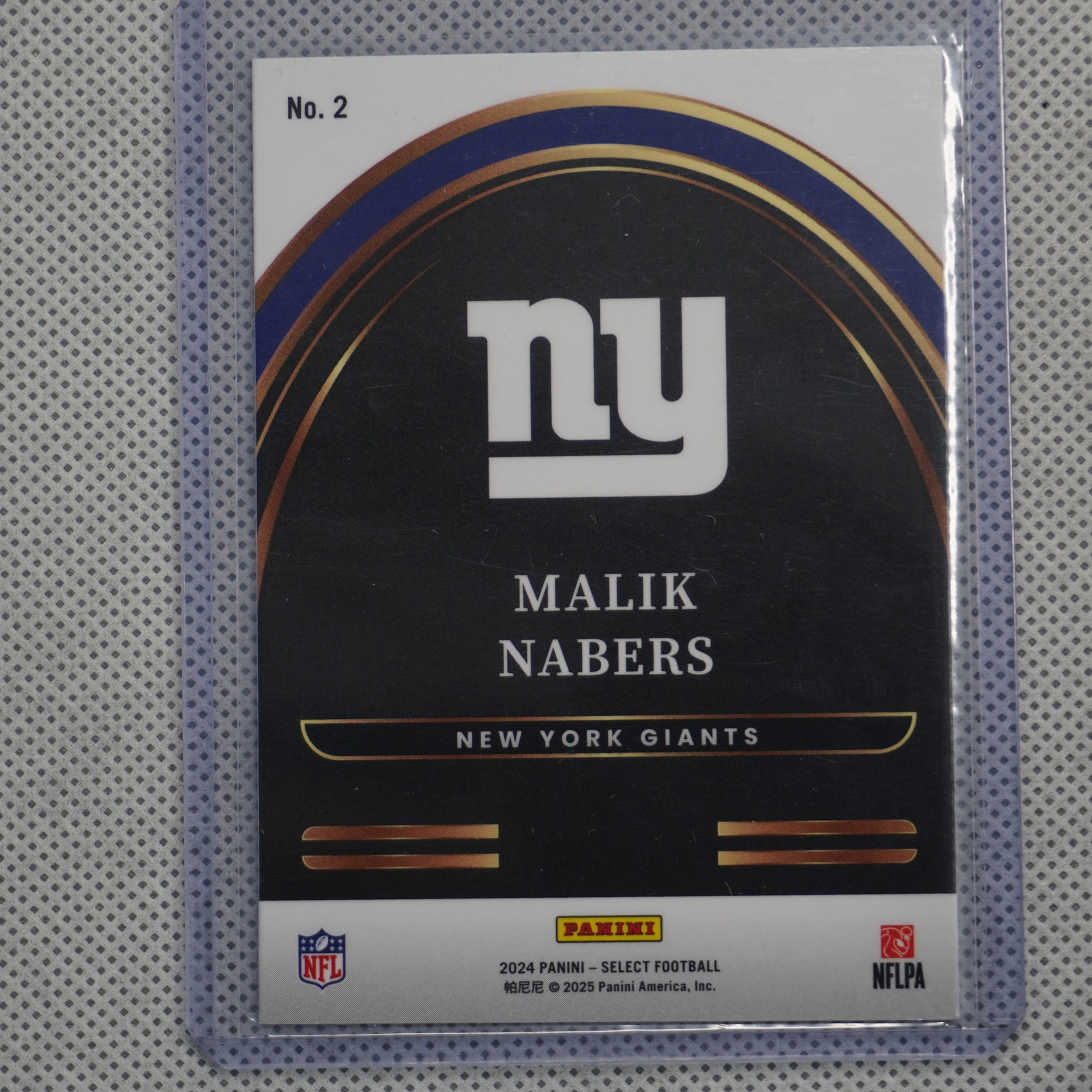 2024 Panini Select #2 Malik Nabers Select Future New York Giants