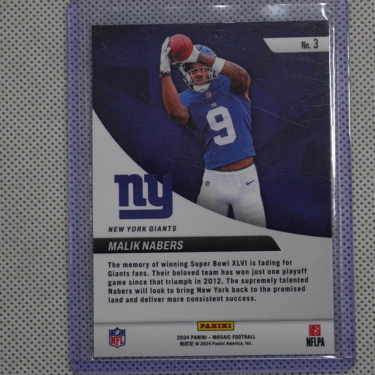 2024 Panini Mosaic #3 Malik Nabers Elevate New York Giants