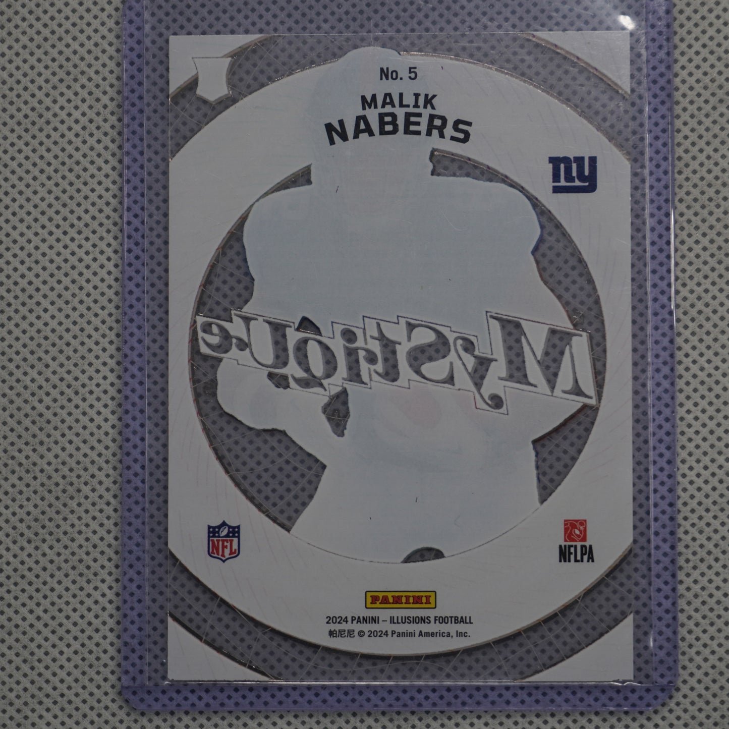 2024 Panini Illusions #5 Malik Nabers Mystique New York Giants