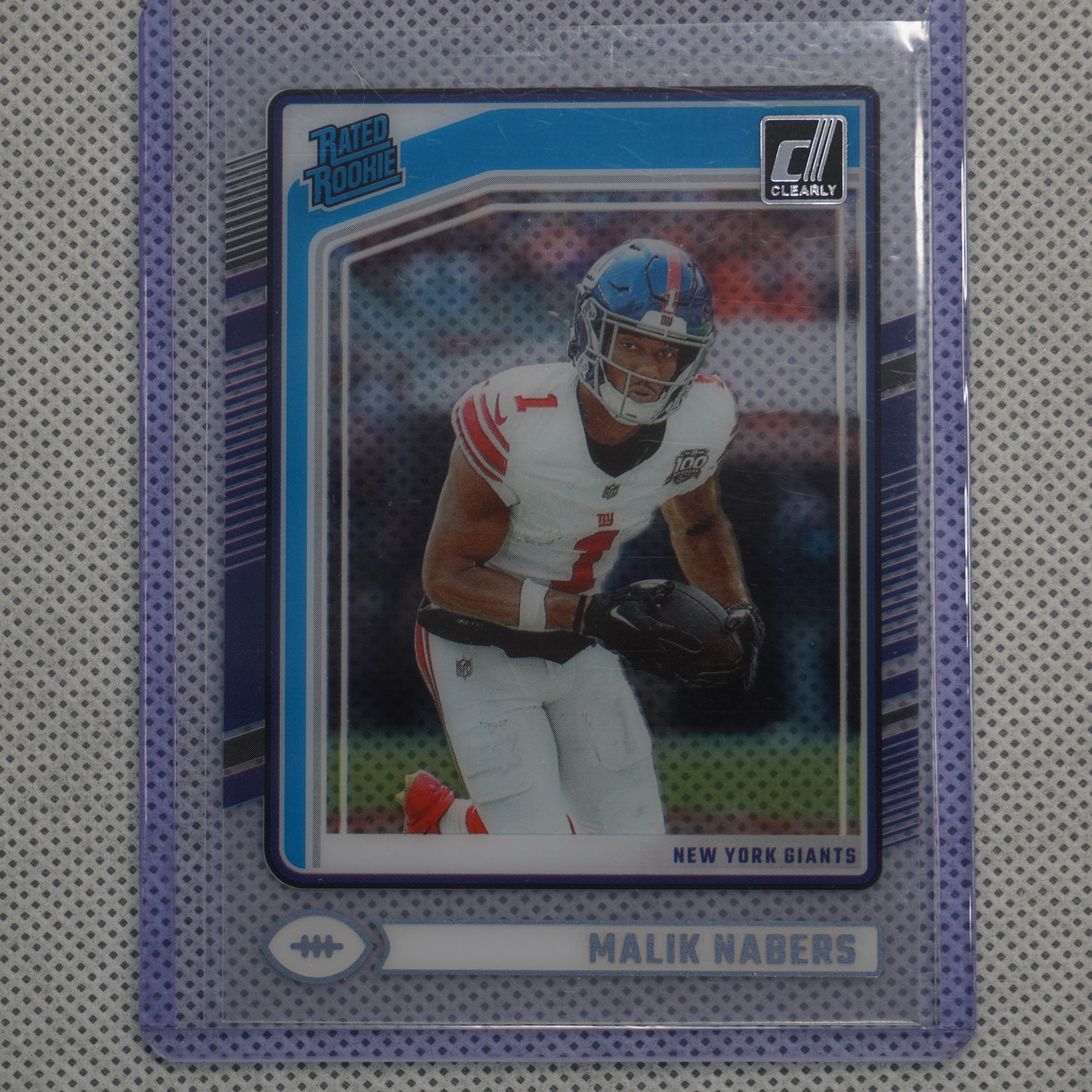 2024 Clearly Donruss #55 Malik Nabers New York Giants RC