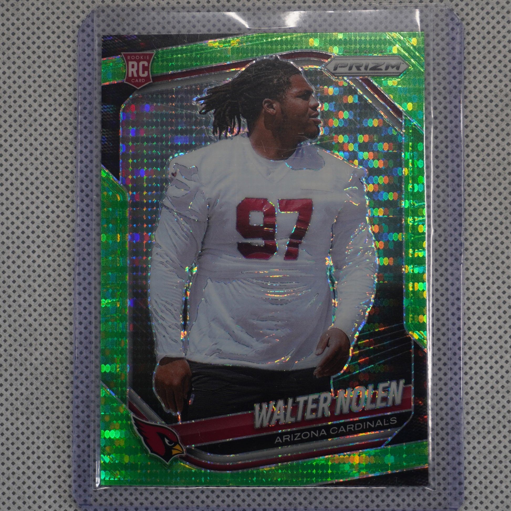 2025 Panini Prizm #318 Walter Nolen Neon Green Pulsar Arizona Cardinals