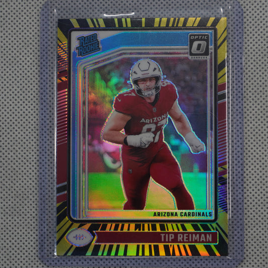 2024 Donruss Optic #292 Tip Reiman Electricity #/75 Arizona Cardinals SN