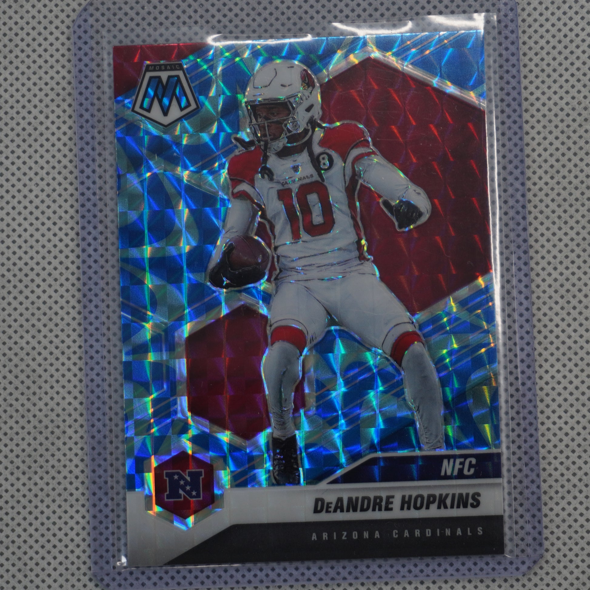 2021 Panini Mosaic #218 DeAndre Hopkins Prizm Reactive Blue Arizona Cardinals