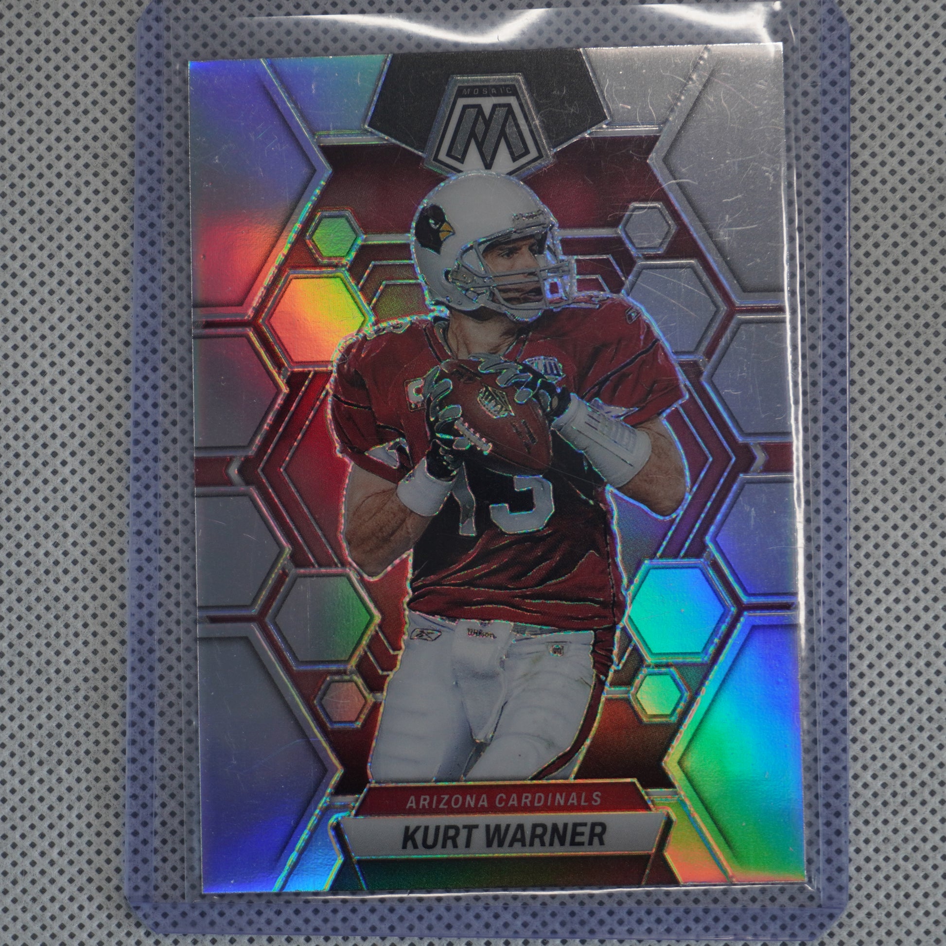 2023 Panini Mosaic #5 Kurt Warner Silver Arizona Cardinals