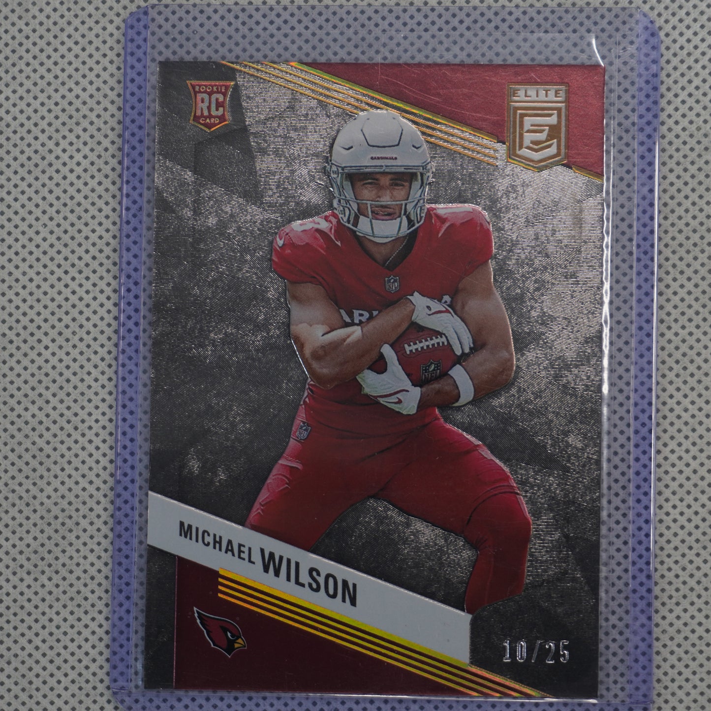 2023 Donruss Elite #170 Michael Wilson Black #/25 Arizona Cardinals SN,RC