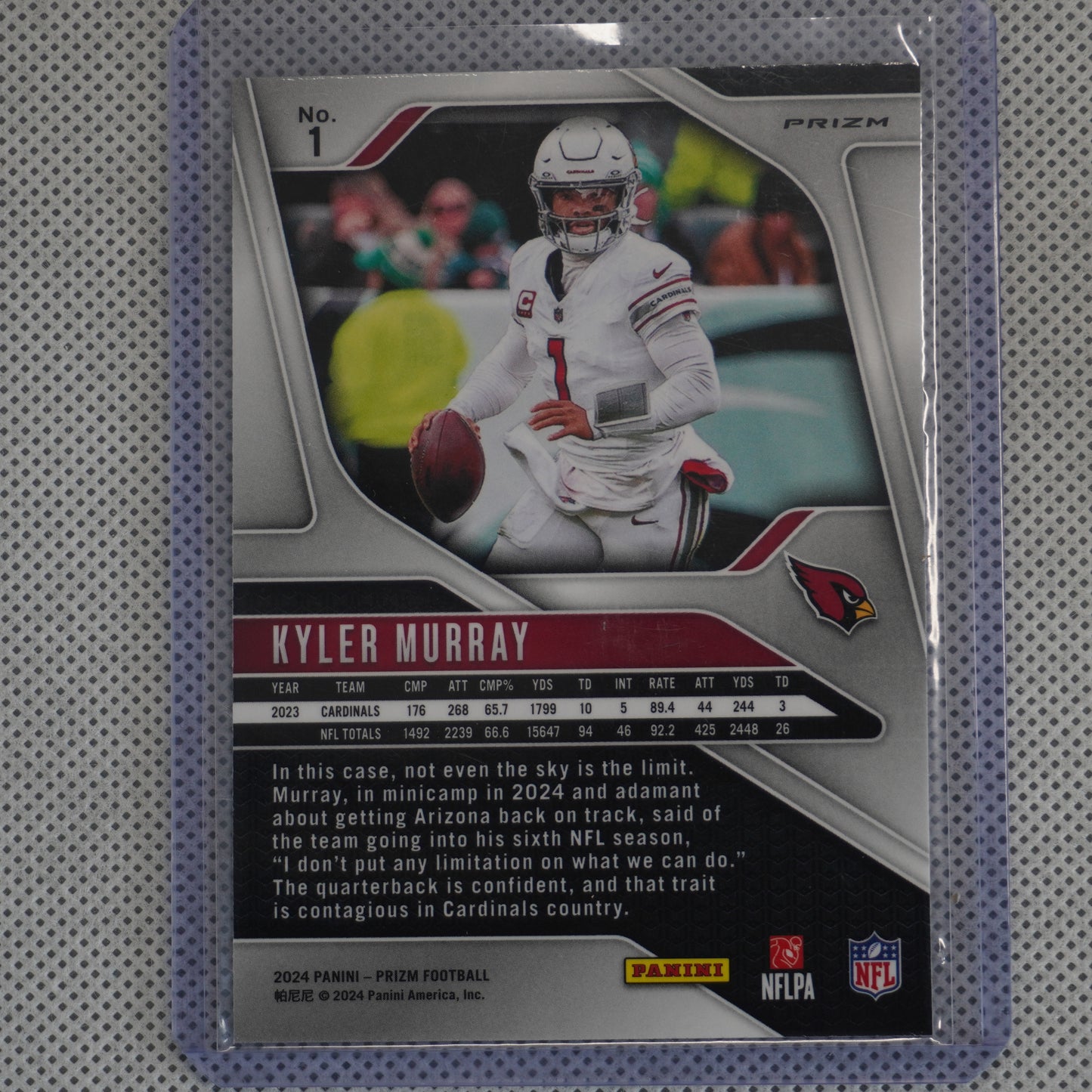 2024 Panini Prizm #1 Kyler Murray Green Arizona Cardinals