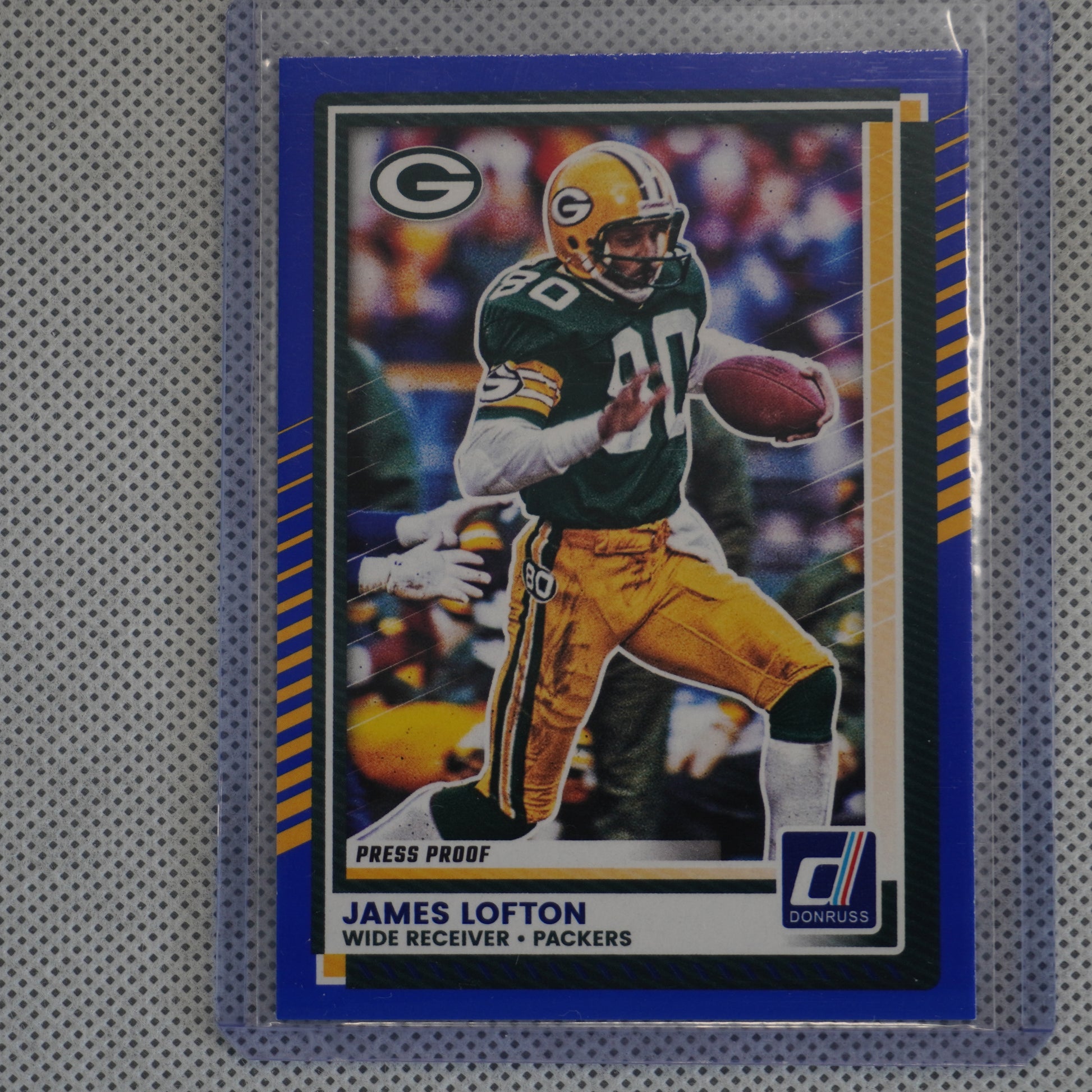 2025 Donruss #72 James Lofton Press Proofs Blue Green Bay Packers