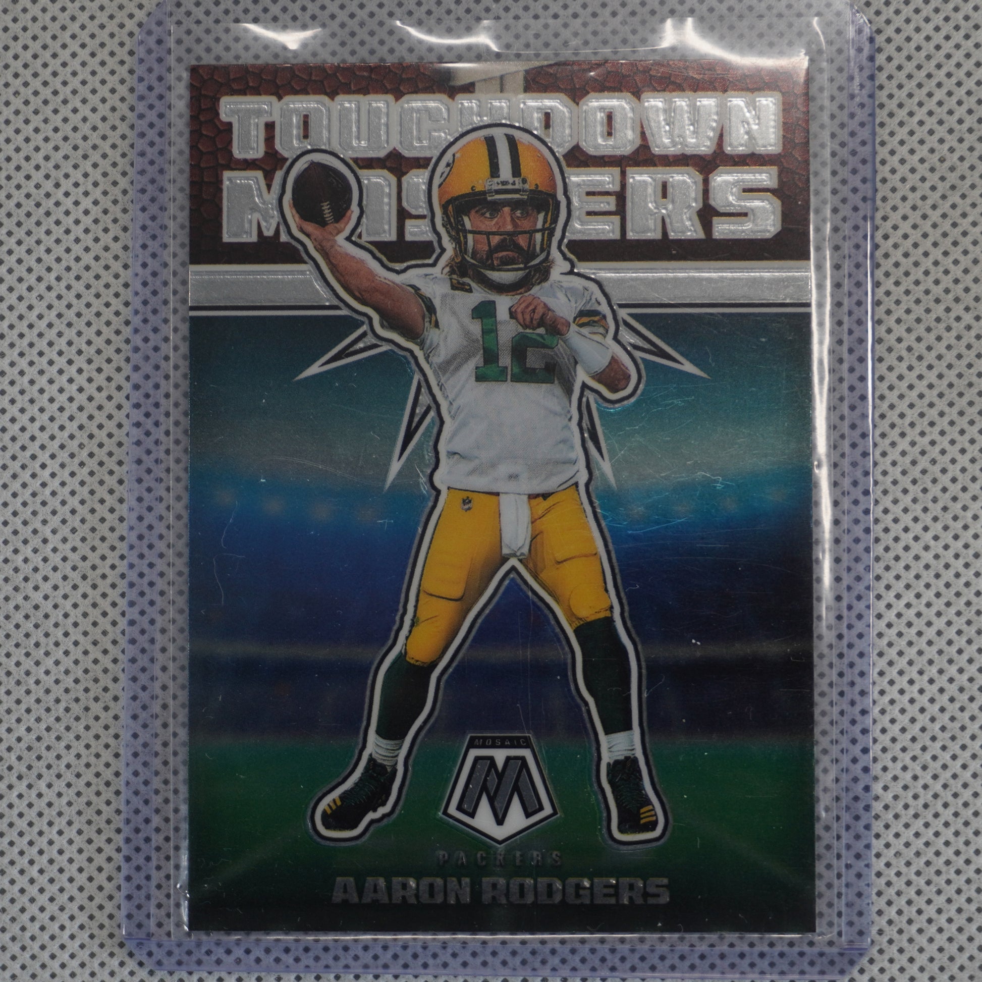 2022 Panini Mosaic #TD-6 Aaron Rodgers Touchdown Masters Green Bay Packers