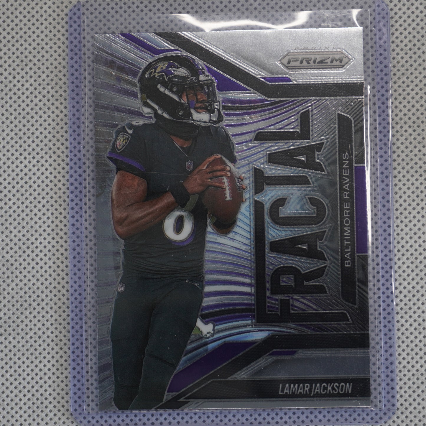 2025 Panini Prizm #2 Lamar Jackson Fractal Baltimore Ravens