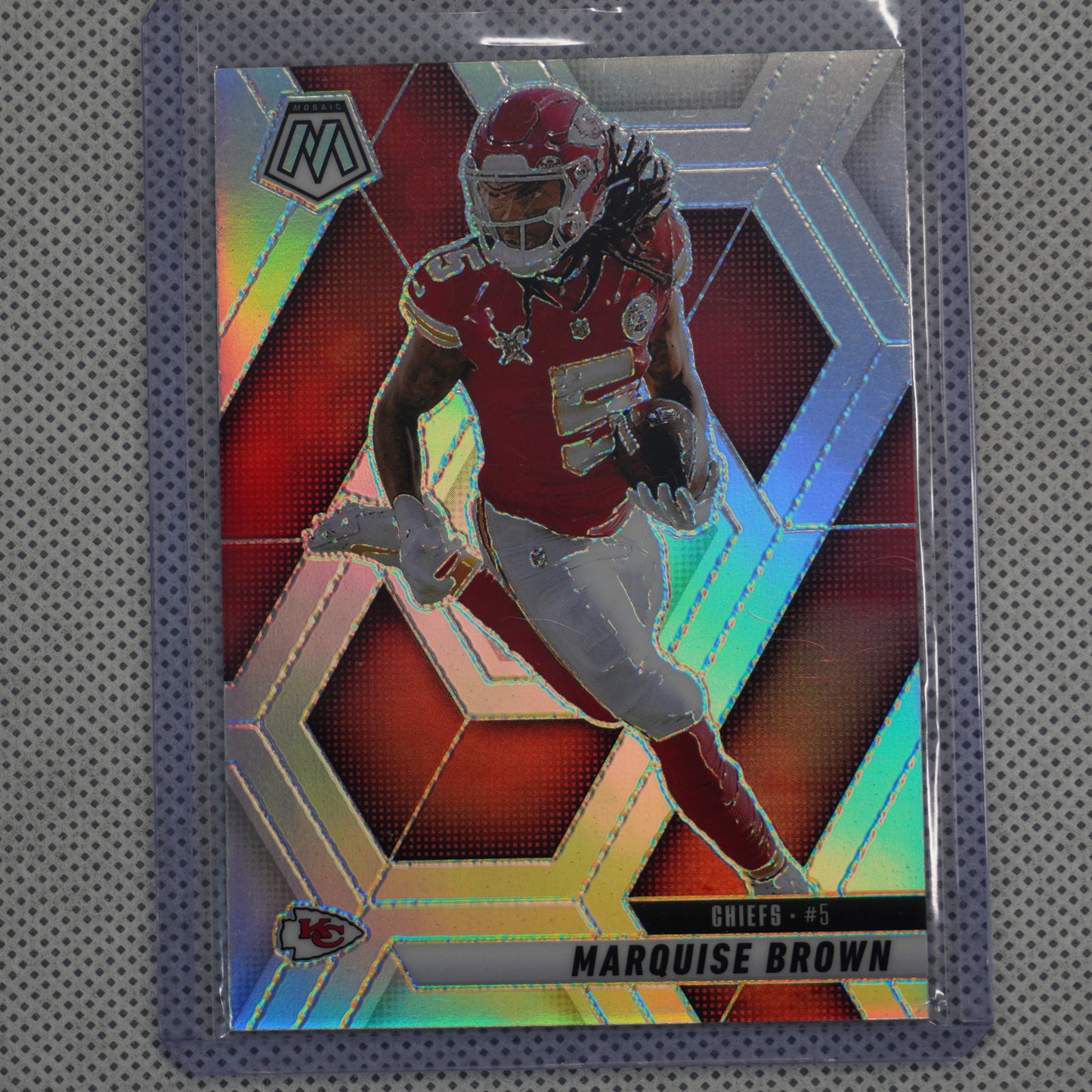 2025 Panini Mosaic #73 Marquise Brown Silver Kansas City Chiefs