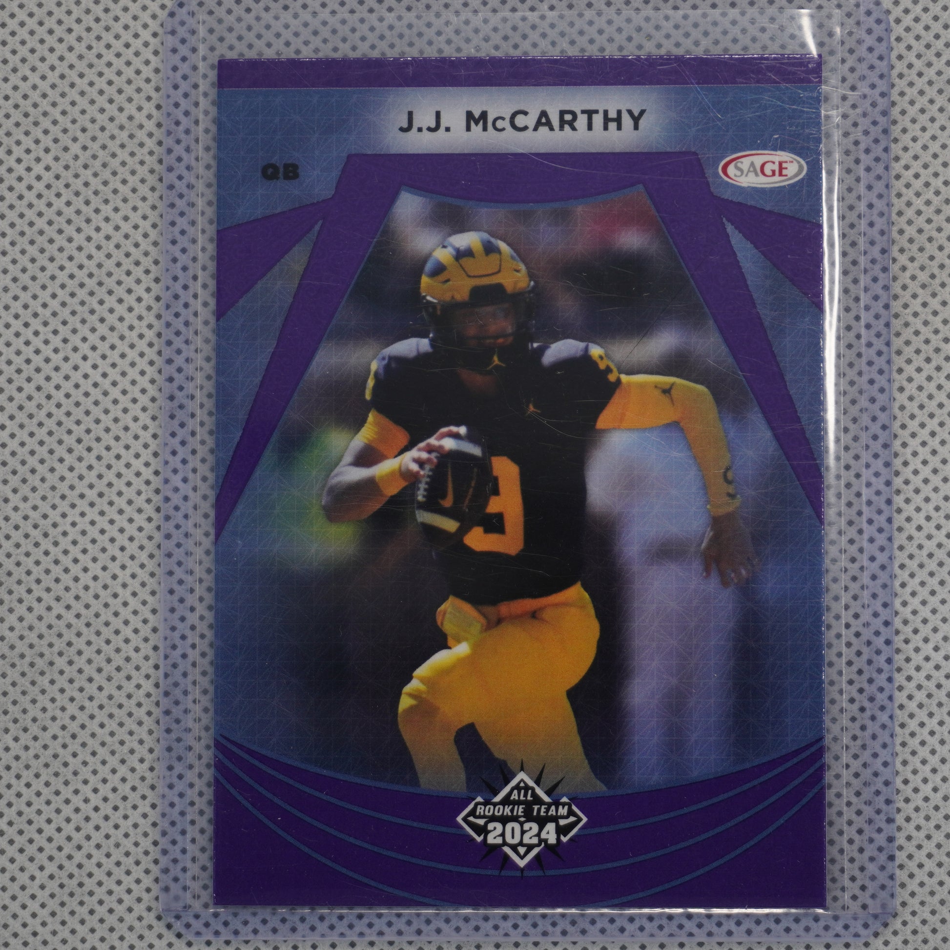 2024 SAGE HIT #111 J.J. McCarthy Purple Michigan Wolverines
