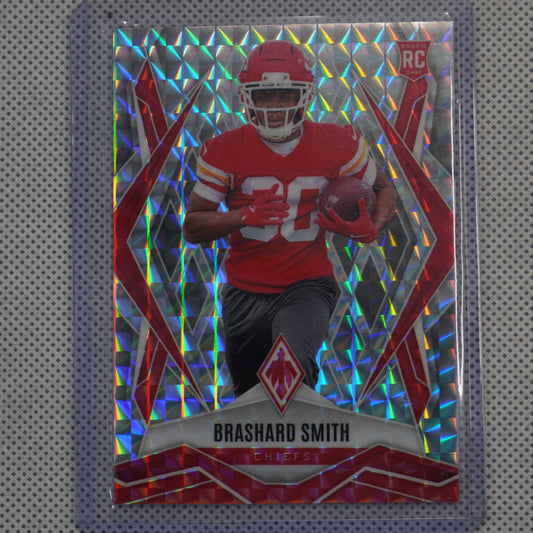 2025 Panini Phoenix #242 Brashard Smith Silver Pyramids Prizm Kansas City Chiefs RC