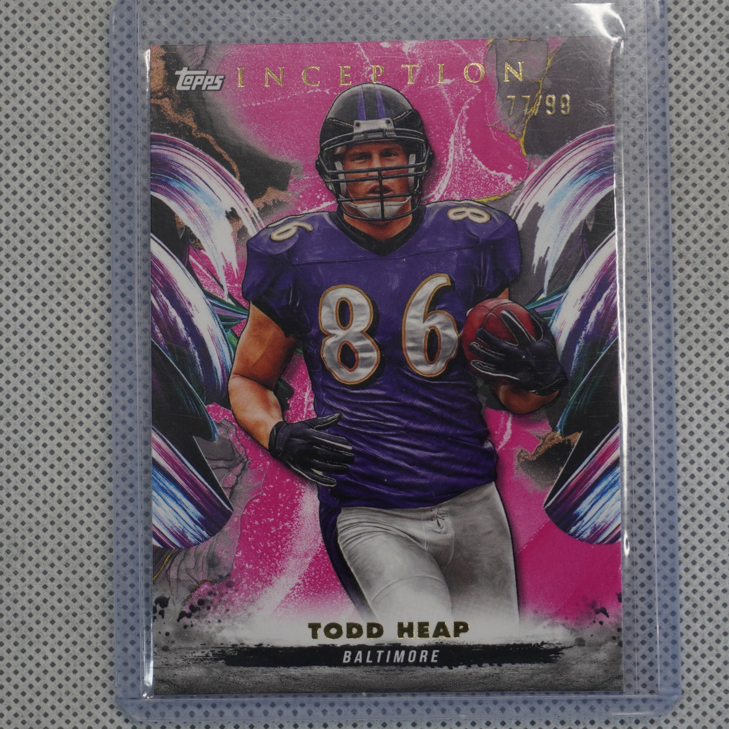2024 Topps Inception #6 Todd Heap Magenta #/99 Baltimore Ravens SN