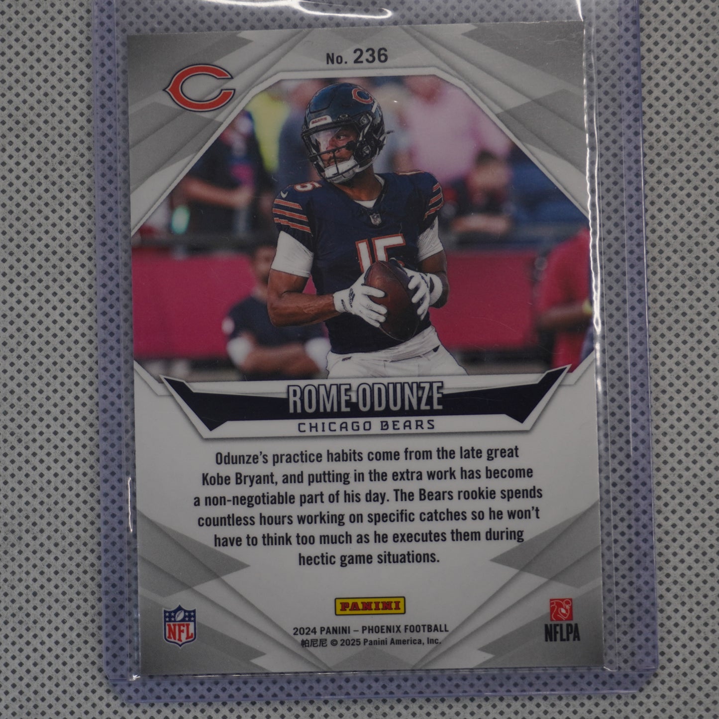 2024 Panini Phoenix #236 Rome Odunze Silver Chicago Bears RC