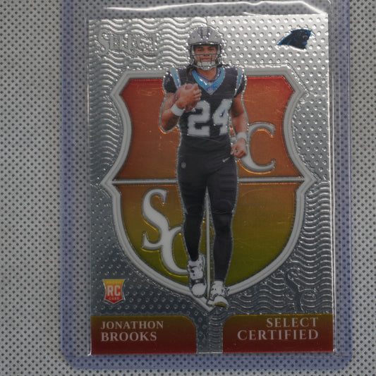 2024 Panini Select #17 Jonathon Brooks Select Certified Rookies Carolina Panthers