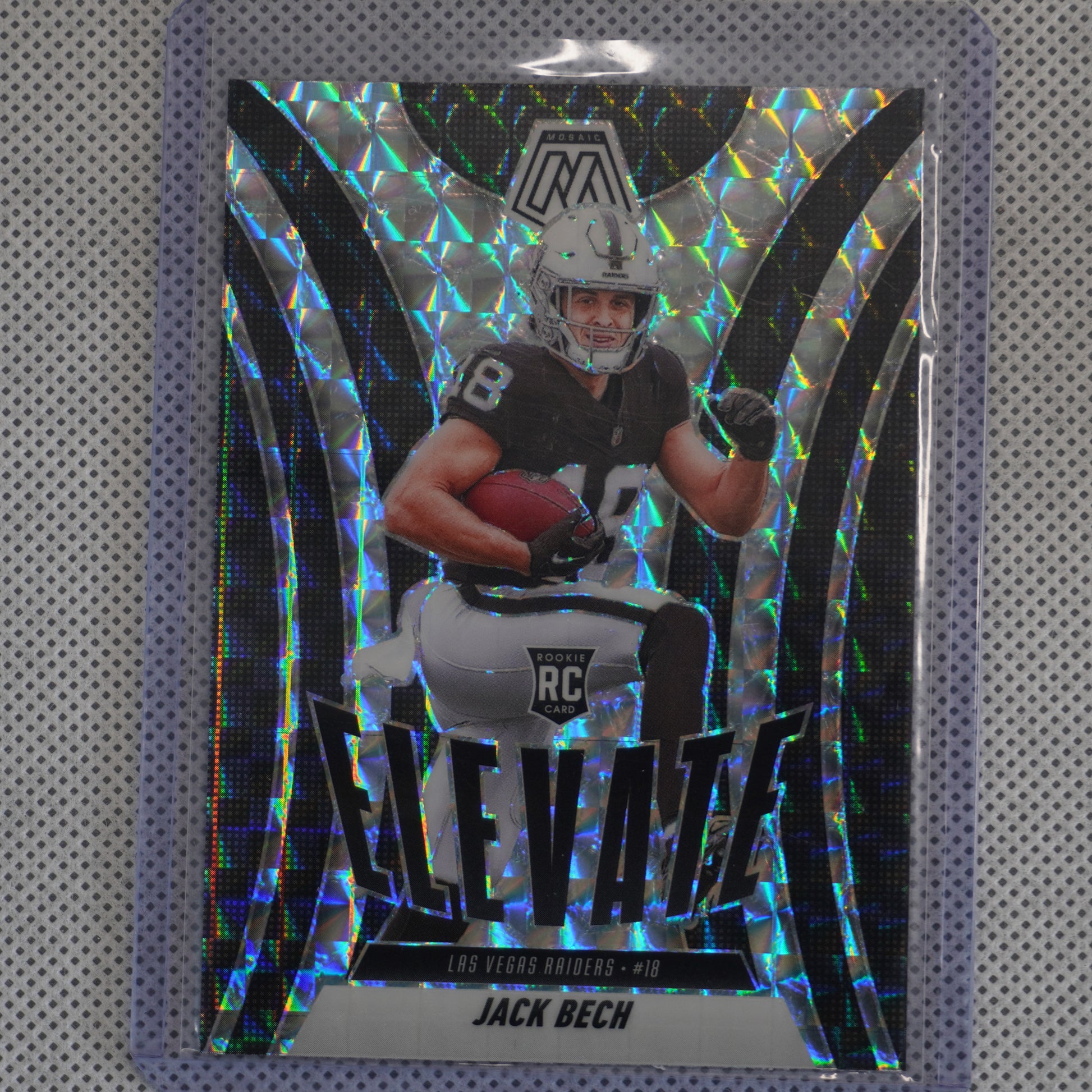 2025 Panini Mosaic #11 Jack Bech Elevate Mosaic Las Vegas Raiders