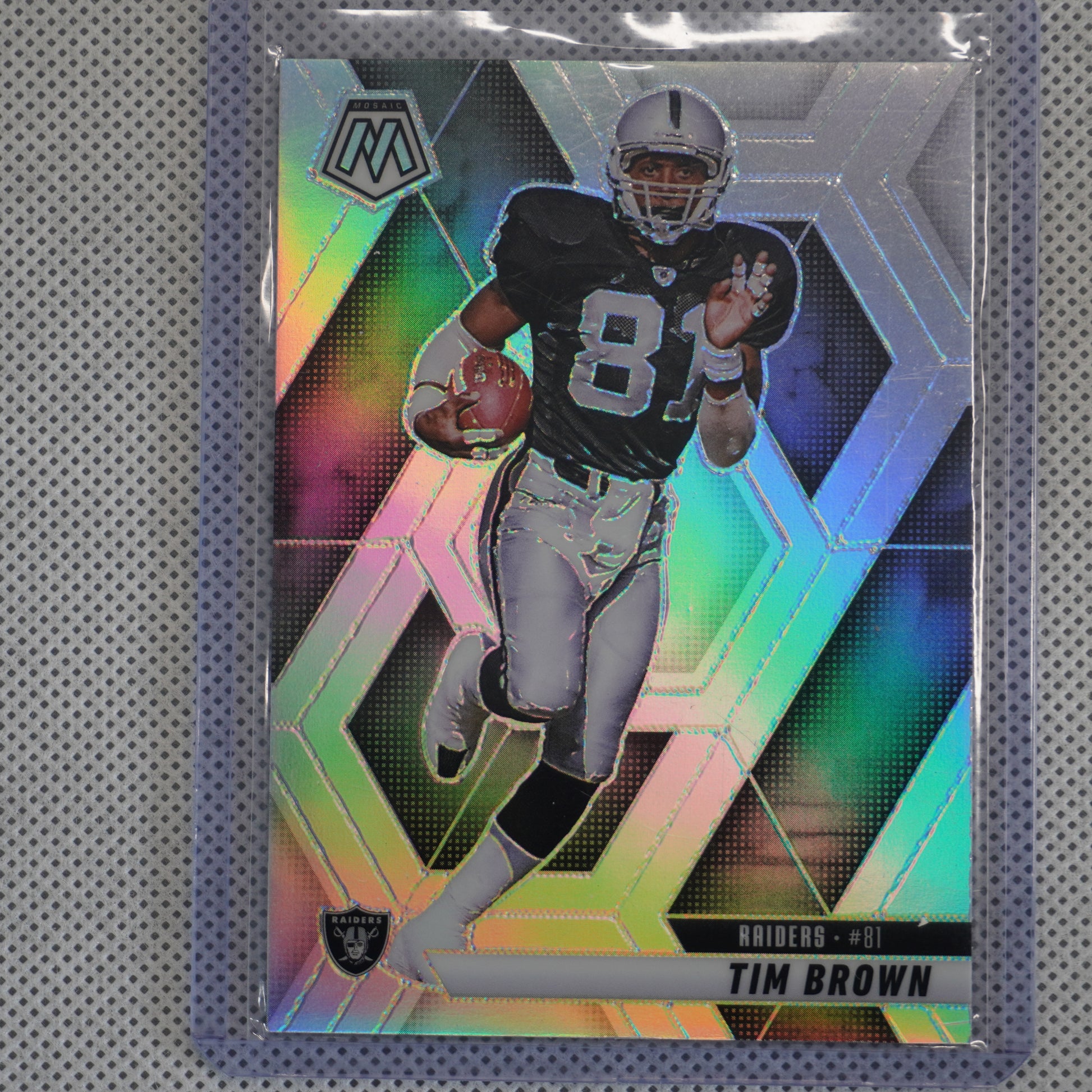 2025 Panini Mosaic #139 Tim Brown Oakland Raiders