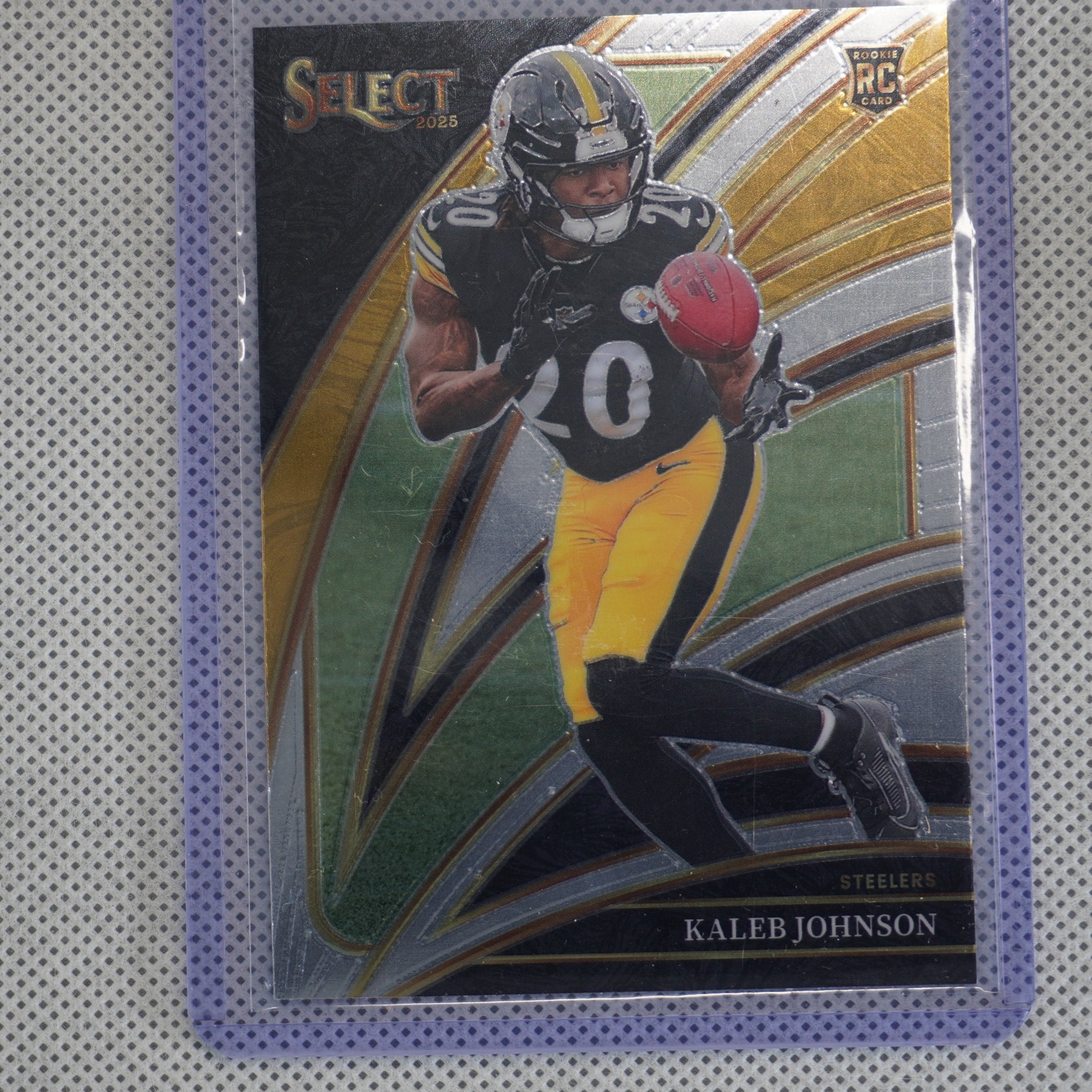 2025 Panini Select #252 Kaleb Johnson Pittsburgh Steelers RC