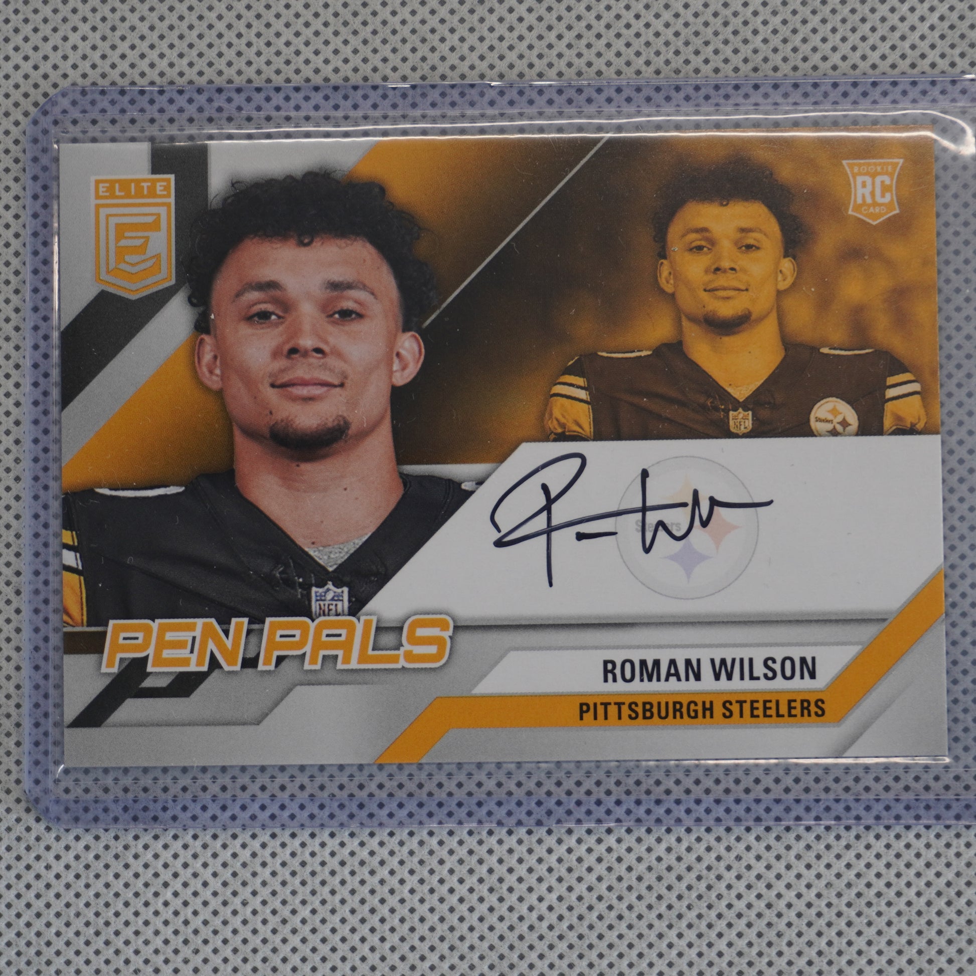 2024 Donruss Elite #PAL-RWI Roman Wilson Pen Pals Pittsburgh Steelers AU