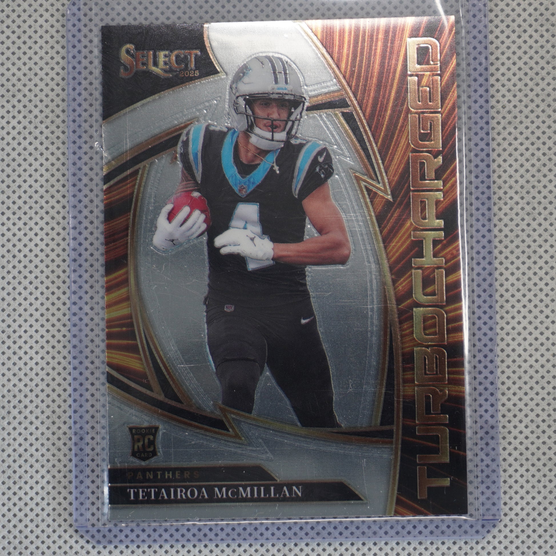 2025 Panini Select #22 Tetairoa McMillan Turbocharged Carolina Panthers