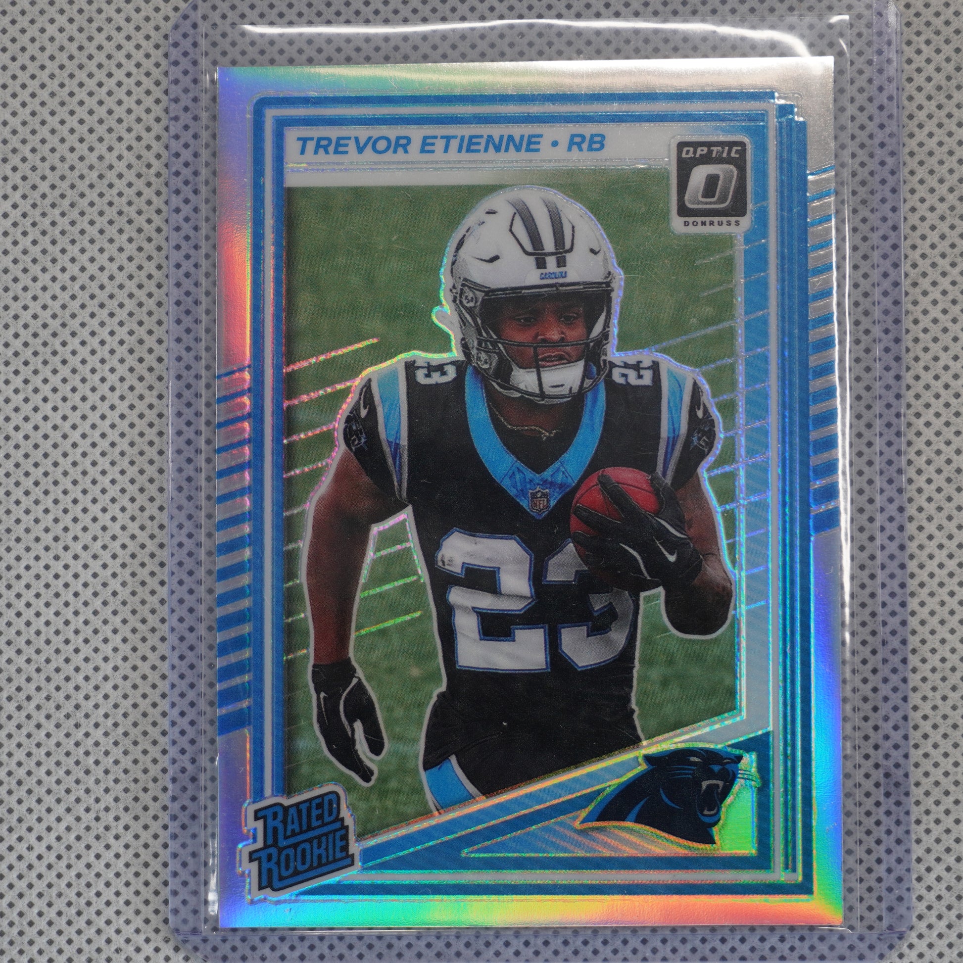 2025 Donruss Optic #222 Trevor Etienne Holo Carolina Panthers RC
