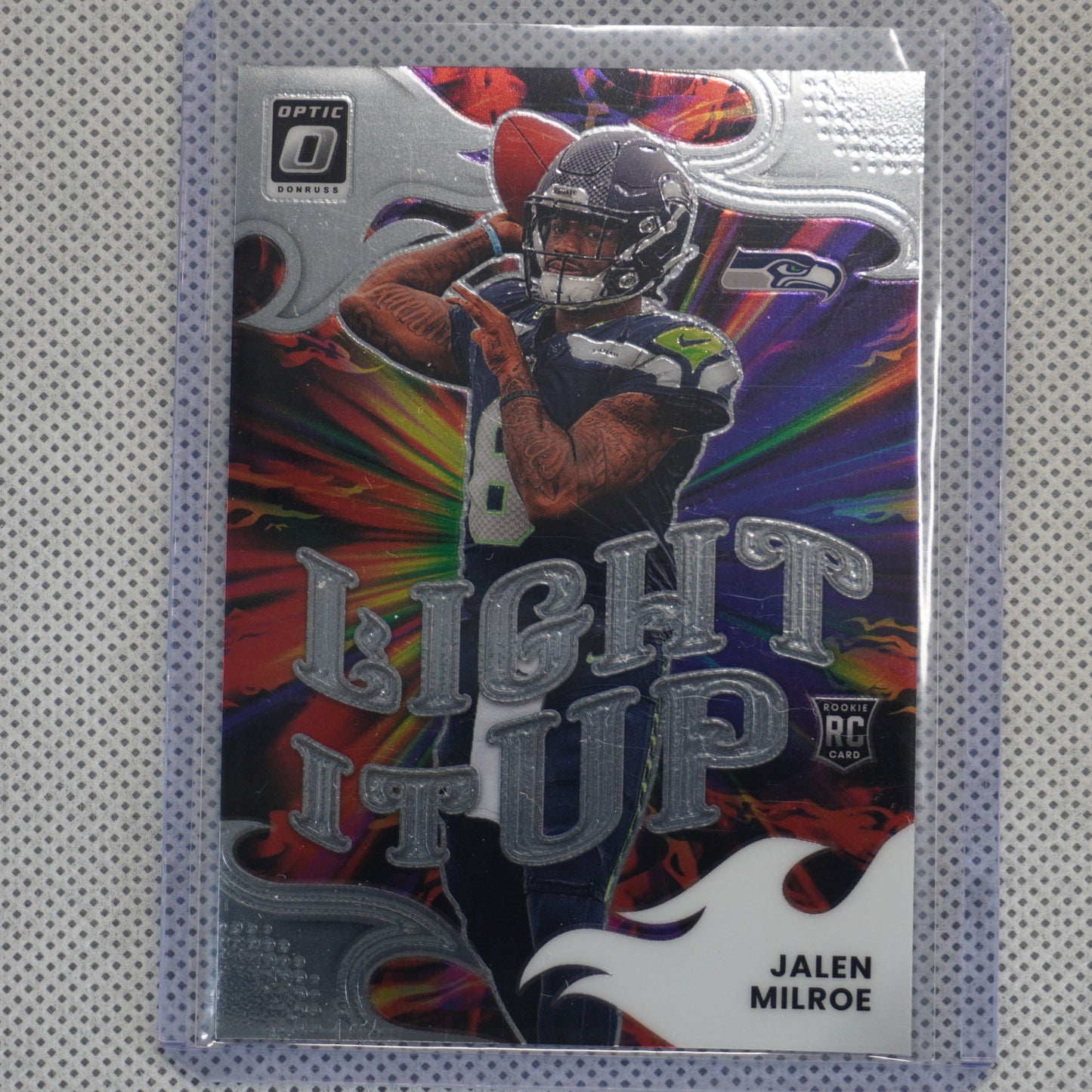 2025 Donruss Optic #6 Jalen Milroe Light It Up Seattle Seahawks