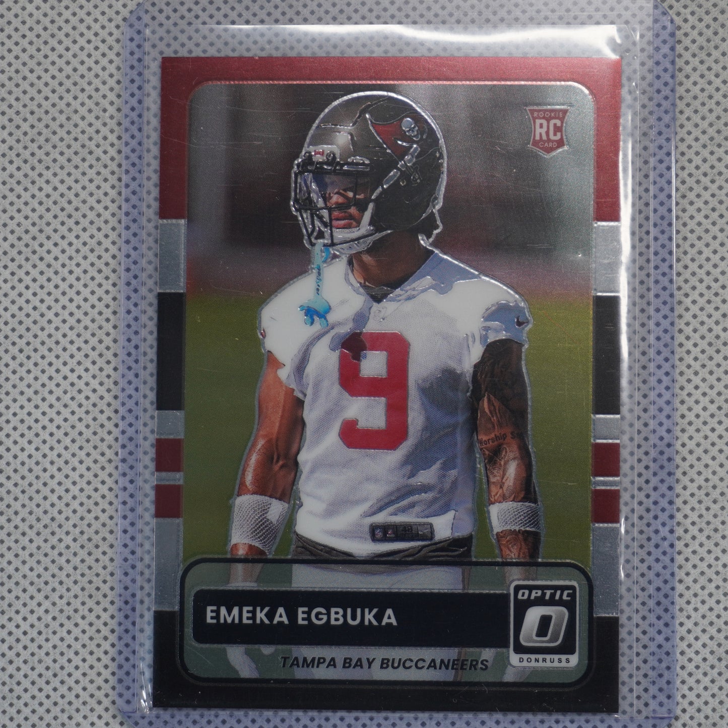 2025 Donruss Optic #16 Emeka Egbuka 2015 Retro Tampa Bay Buccaneers