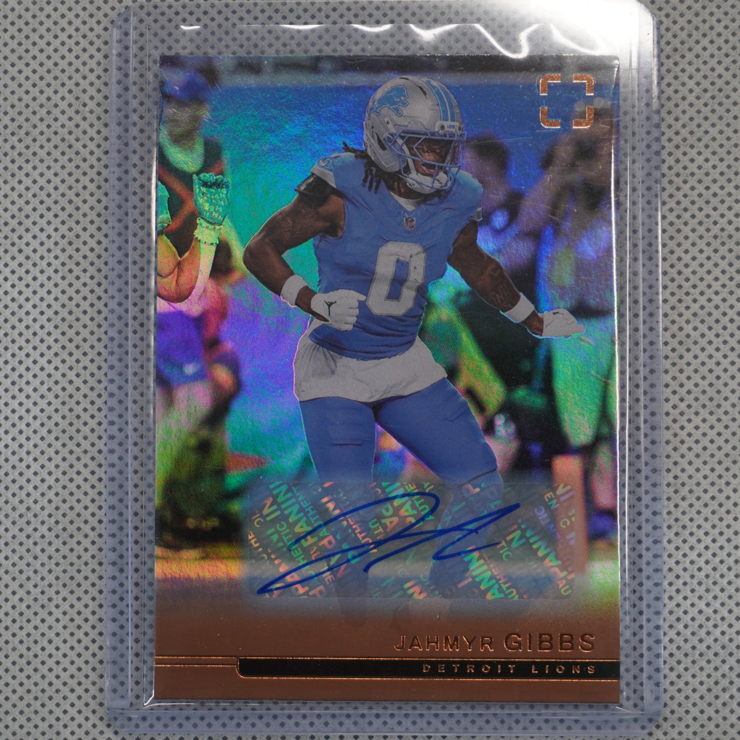 2025 Panini Photogenic #67 Jahmyr Gibbs Autographs Bronze Detroit Lions AU