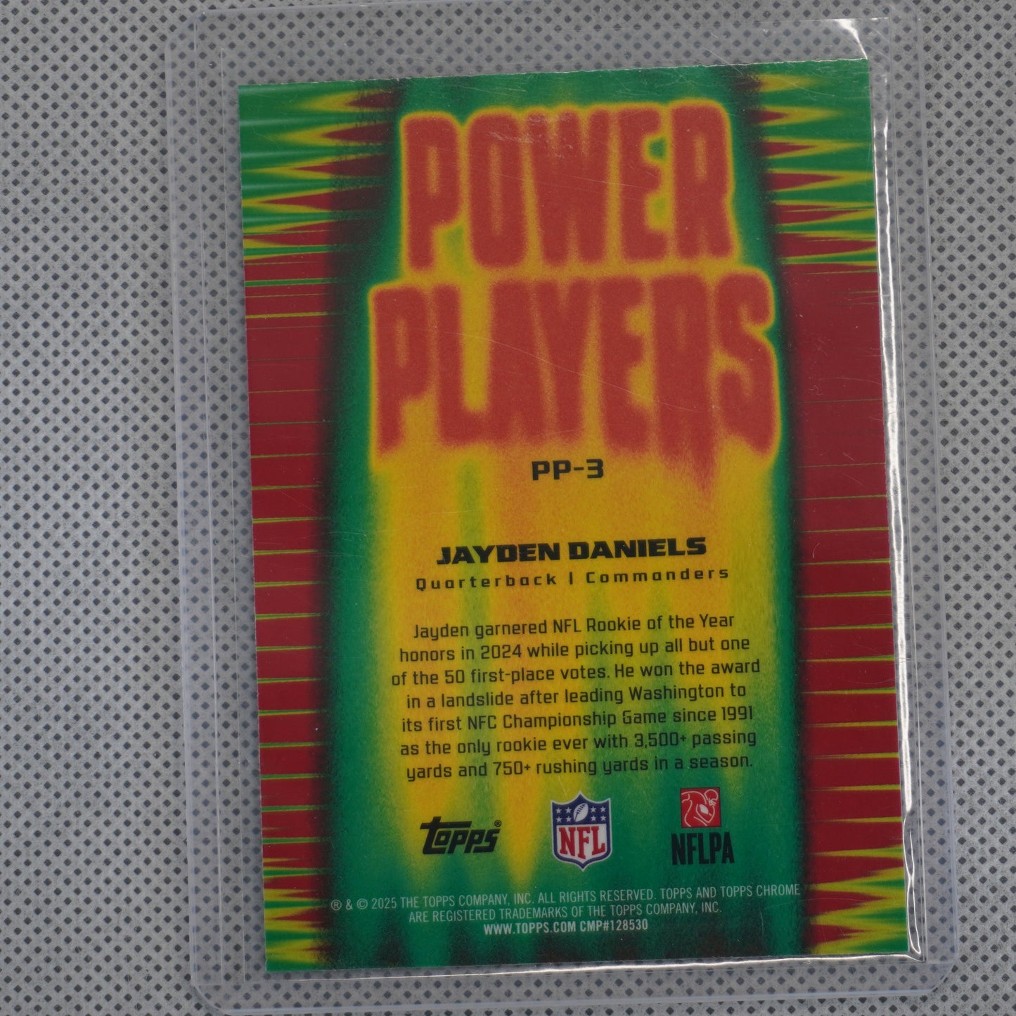 2025 Topps Chrome #PP-3 Jayden Daniels Power Players X-Fractor Washington Commanders