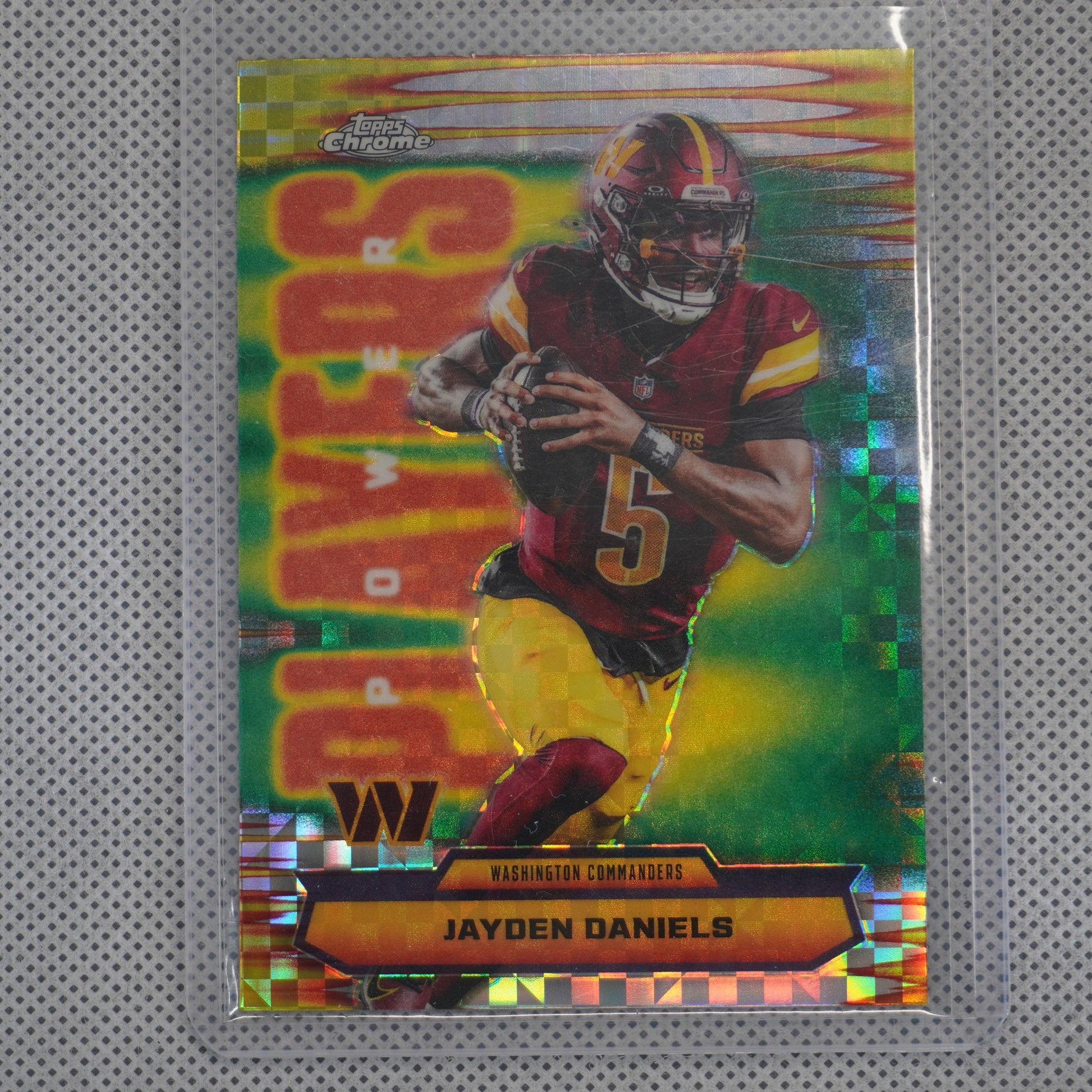 2025 Topps Chrome #PP-3 Jayden Daniels Power Players X-Fractor Washington Commanders