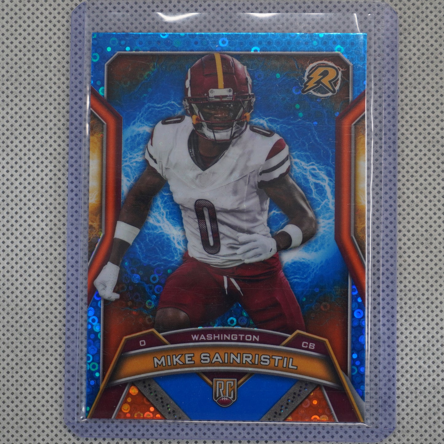 2024 Topps Resurgence #199 Mike Sainristil Blue & Orange Spark Washington Commanders RC