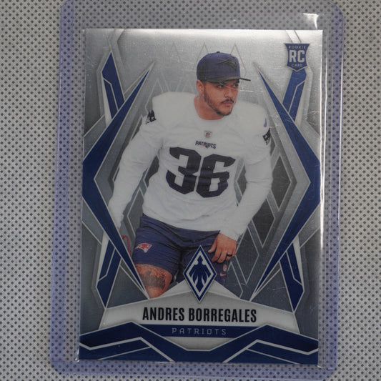 2025 Panini Phoenix #214 Andres Borregales New England Patriots RC