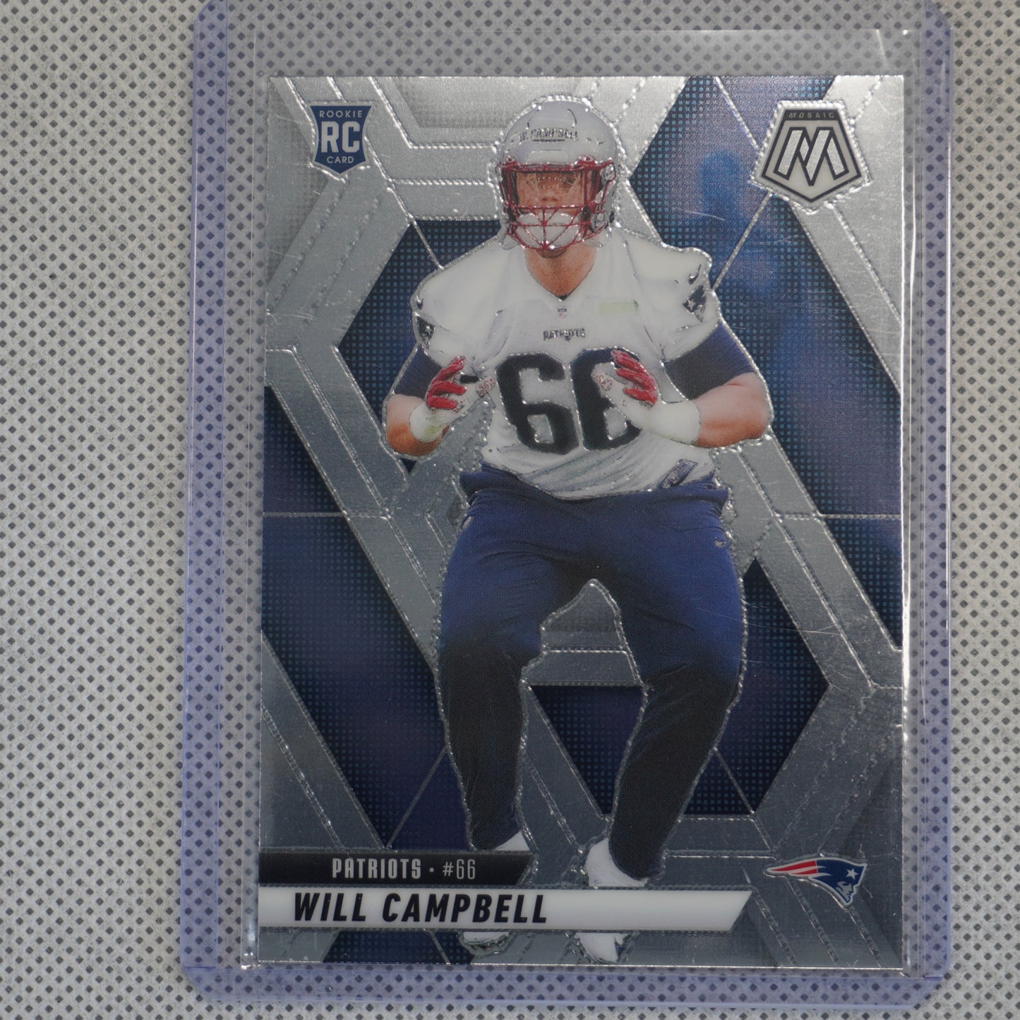2025 Panini Mosaic #378 Will Campbell New England Patriots RC