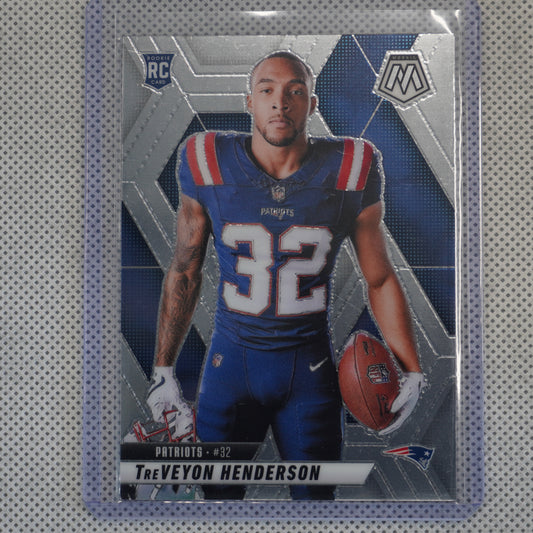 2025 Panini Mosaic #278 TreVeyon Henderson Variation New England Patriots RC