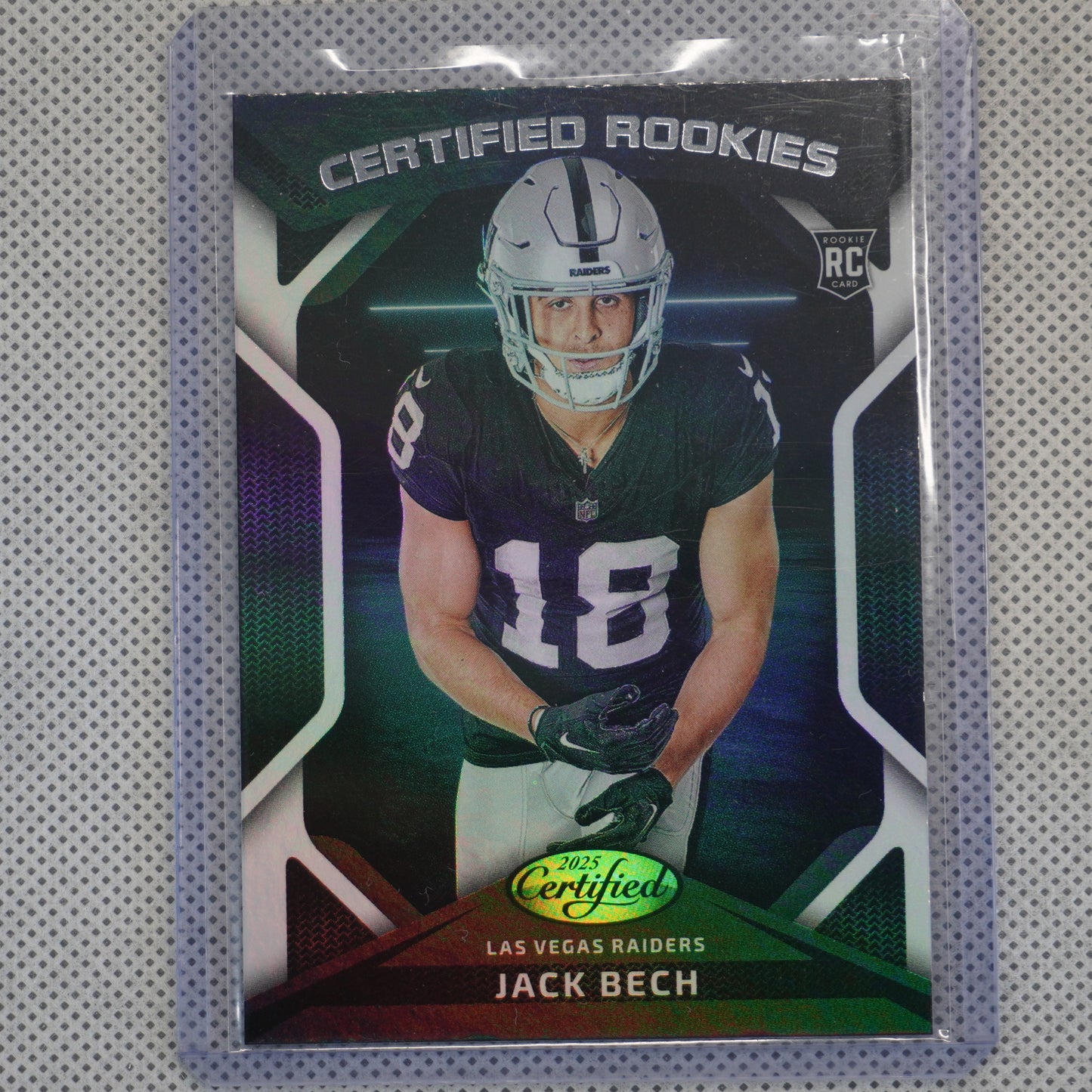 2025 Panini Certified #CRK-JBH Jack Bech Certified Rookies Las Vegas Raiders