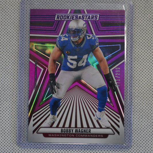 2024 Panini Rookies & Stars #100 Bobby Wagner Purple #/299 Washington Commanders SN