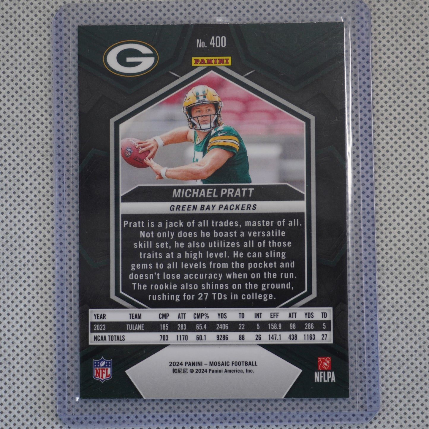 2024 Panini Mosaic #400 Michael Pratt Green Bay Packers RC