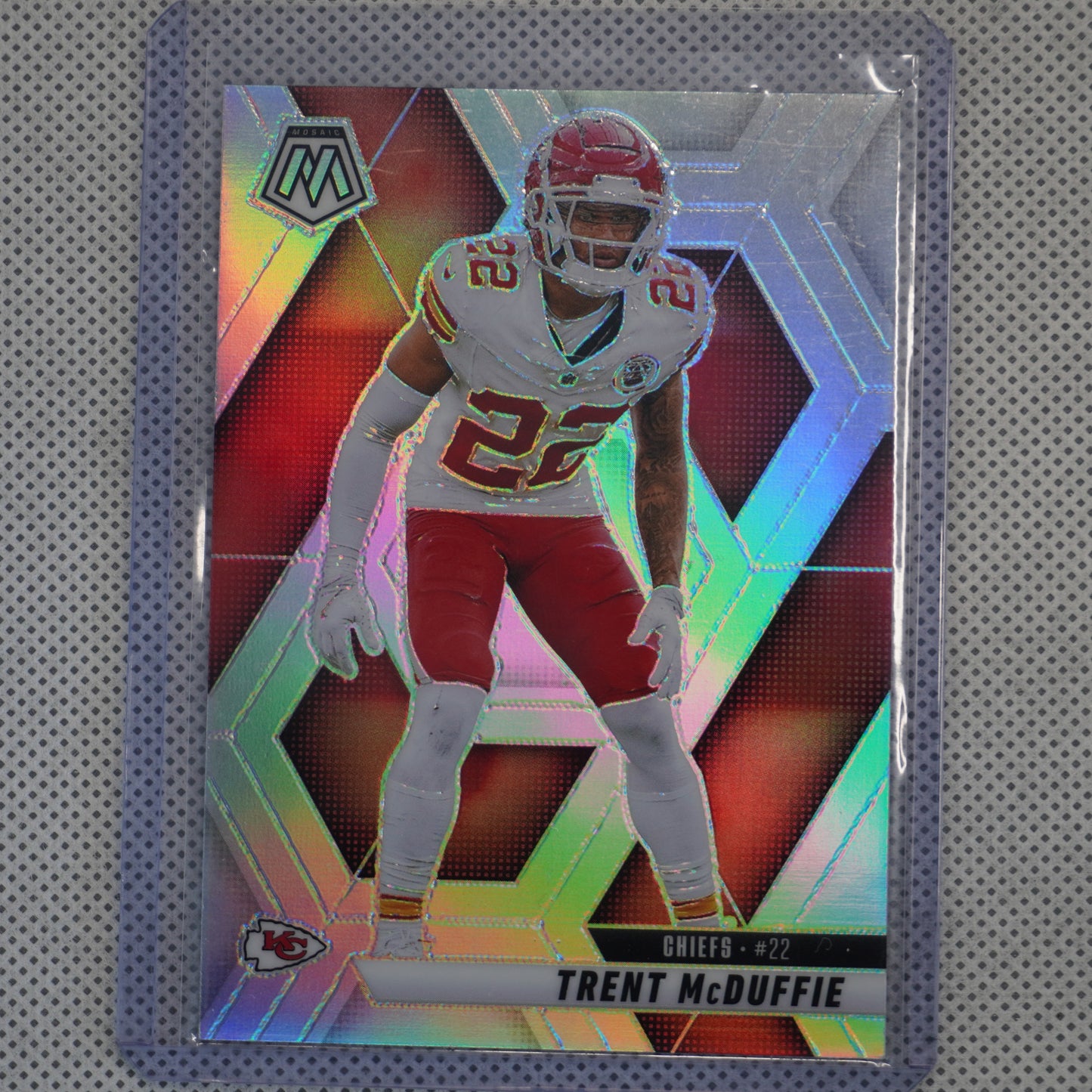 2025 Panini Mosaic #140 Trent McDuffie Silver Kansas City Chiefs