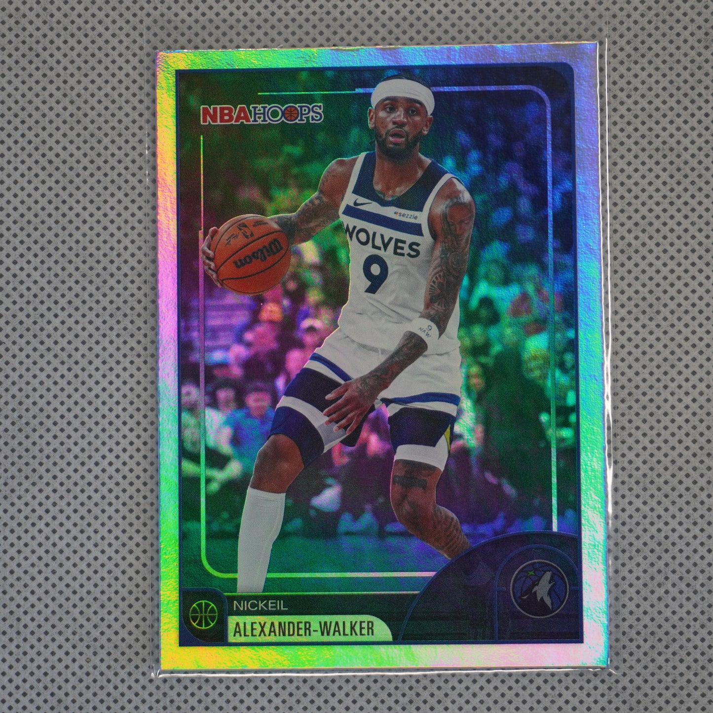 2025-26 Hoops #134 Nickeil Alexander-Walker Rainbow Minnesota Timberwolves