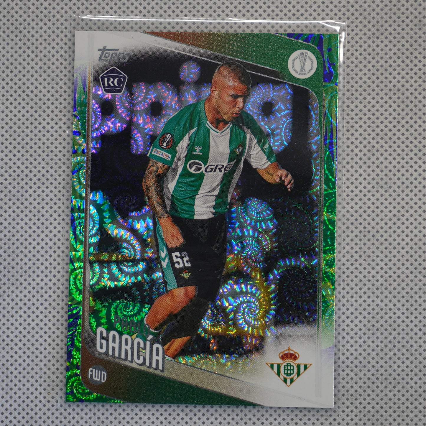 2025-26 Topps UEFA Club Competitions - Raindrops #174 Pablo García Carnaval Betis RC