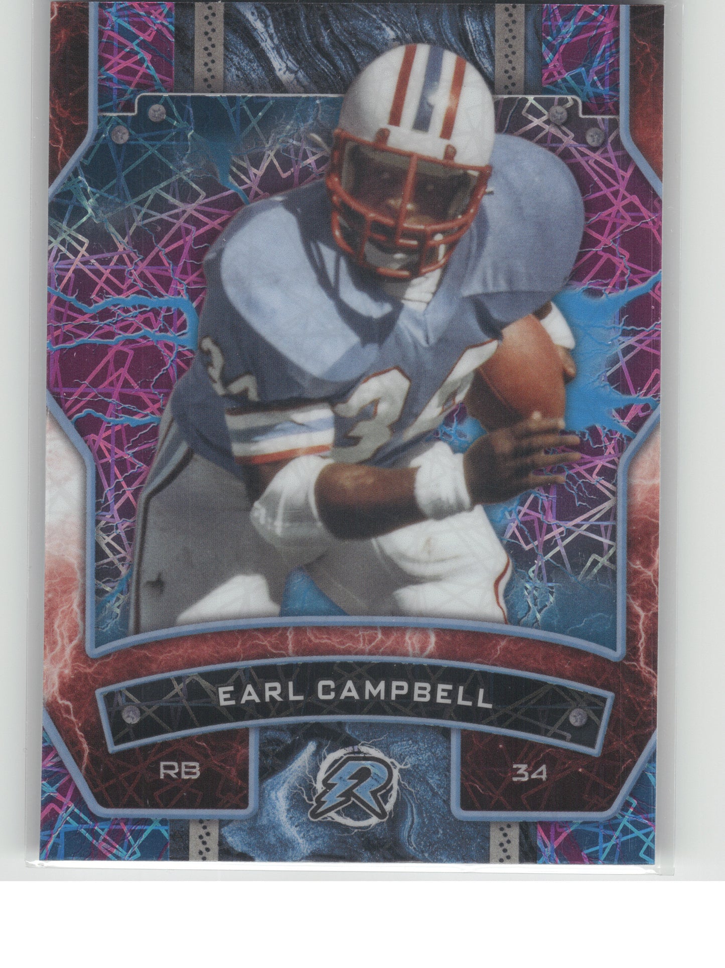 2024 Topps Resurgence #40 Earl Campbell Sky Blue & Pink Shock Houston Oilers