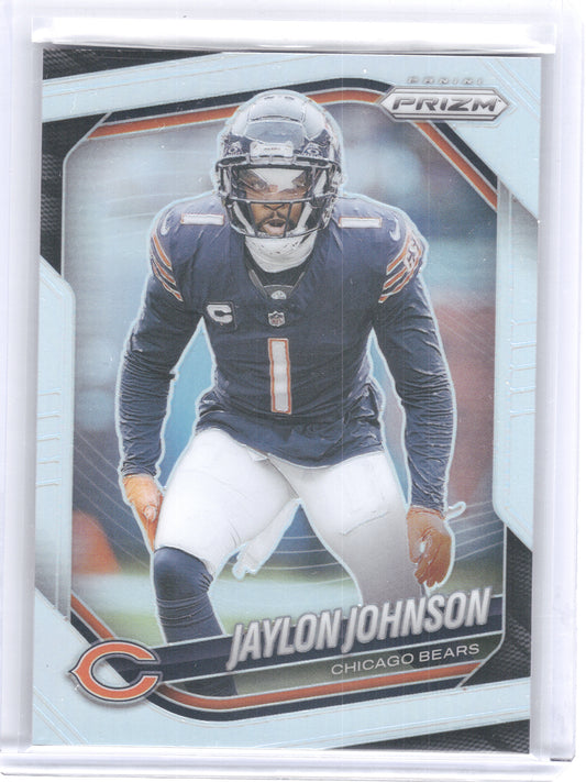 2025 Panini Prizm #44 Jaylon Johnson Silver Chicago Bears