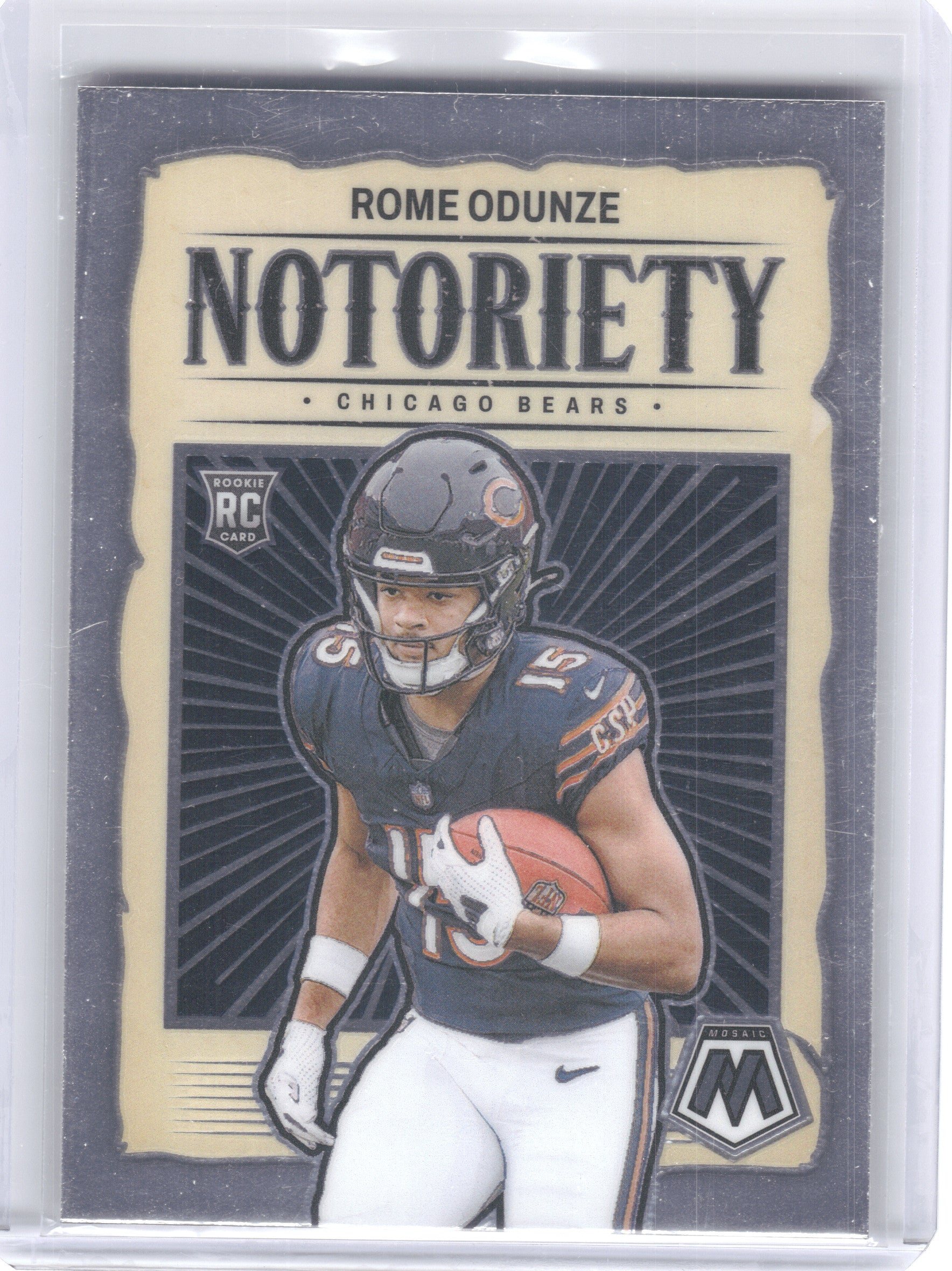 2024 Panini Mosaic #24 Rome Odunze Notoriety Chicago Bears