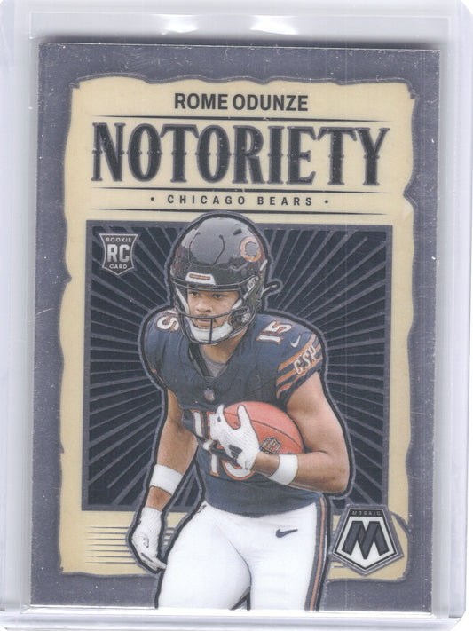 2024 Panini Mosaic #24 Rome Odunze Notoriety Chicago Bears