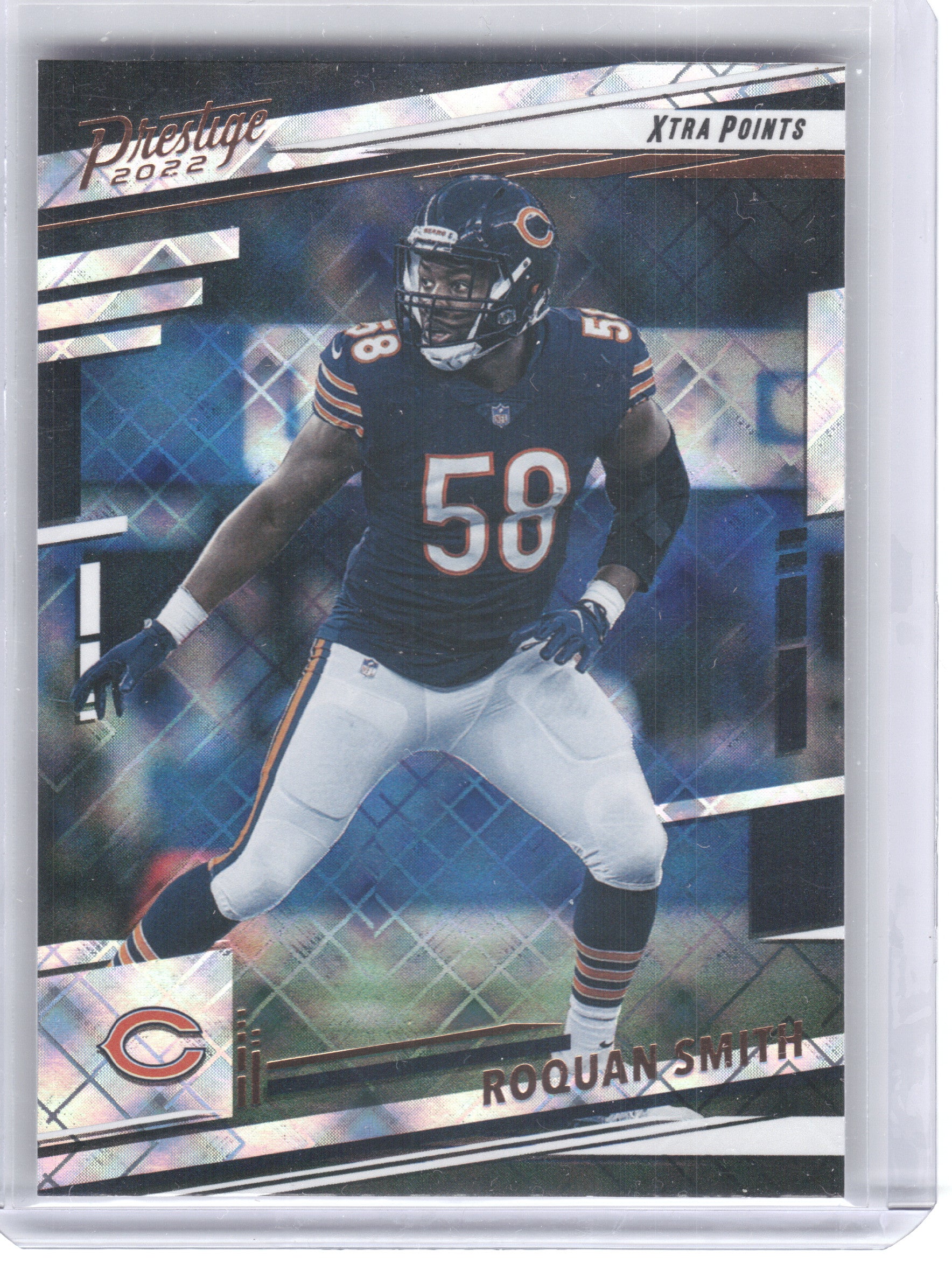 2022 Panini Prestige #54 Roquan Smith Xtra Points Diamond Chicago Bears