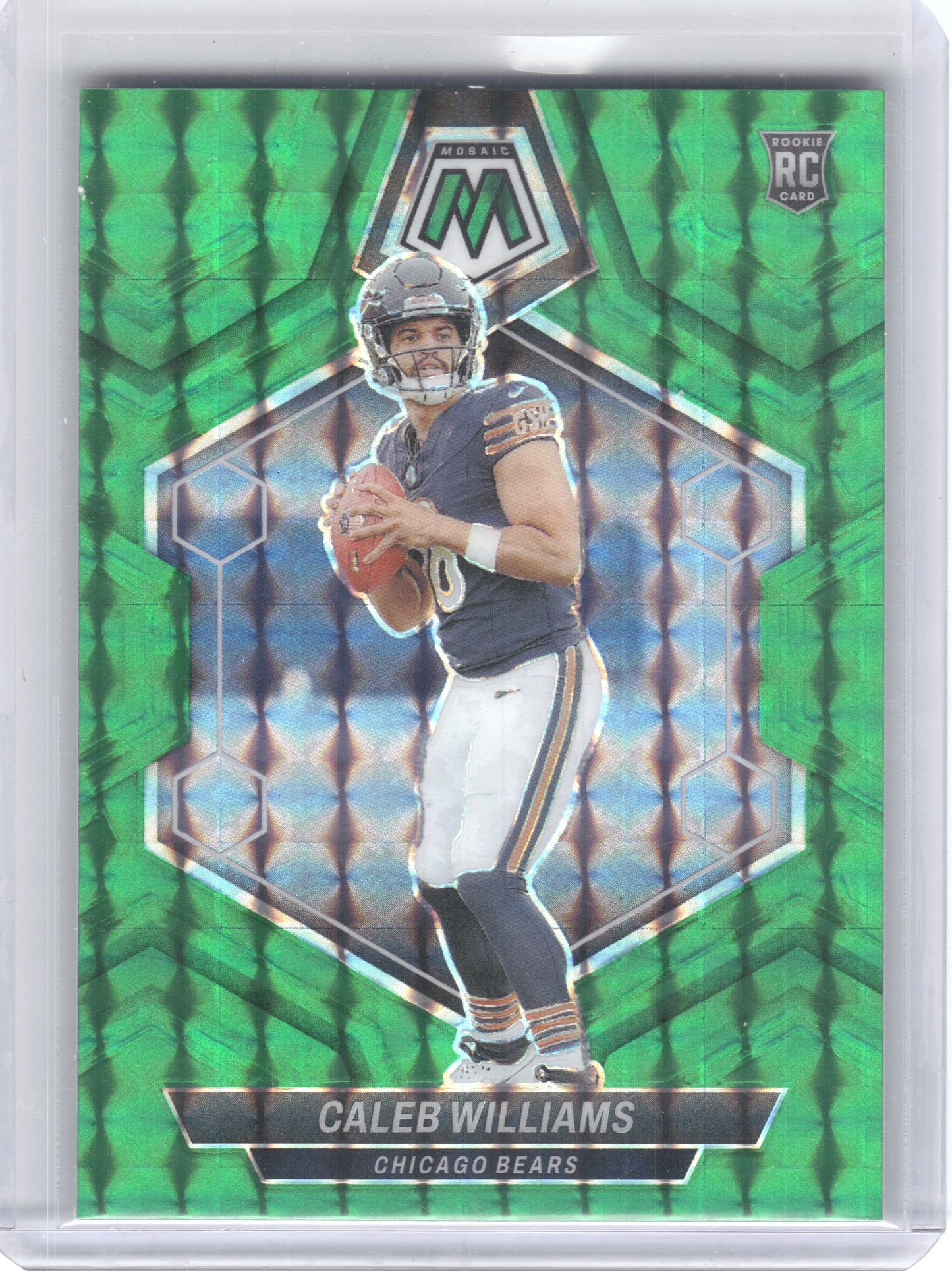 2024 Panini Mosaic #301 Caleb Williams Mosaic Green Chicago Bears