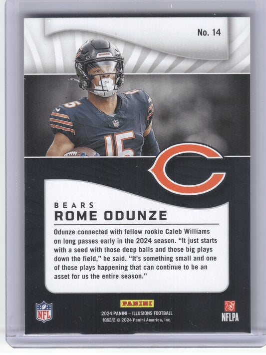 2024 Panini Illusions #14 Rome Odunze Retail Chicago Bears RC