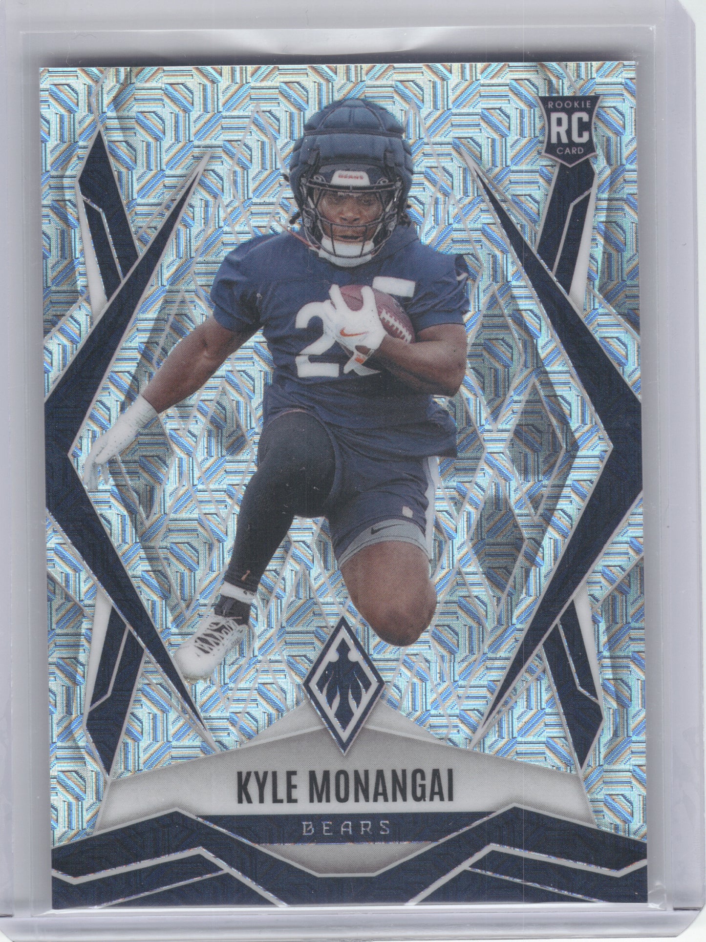 2025 Panini Phoenix #249 Kyle Monangai Silver Mojo Prizm Chicago Bears RC