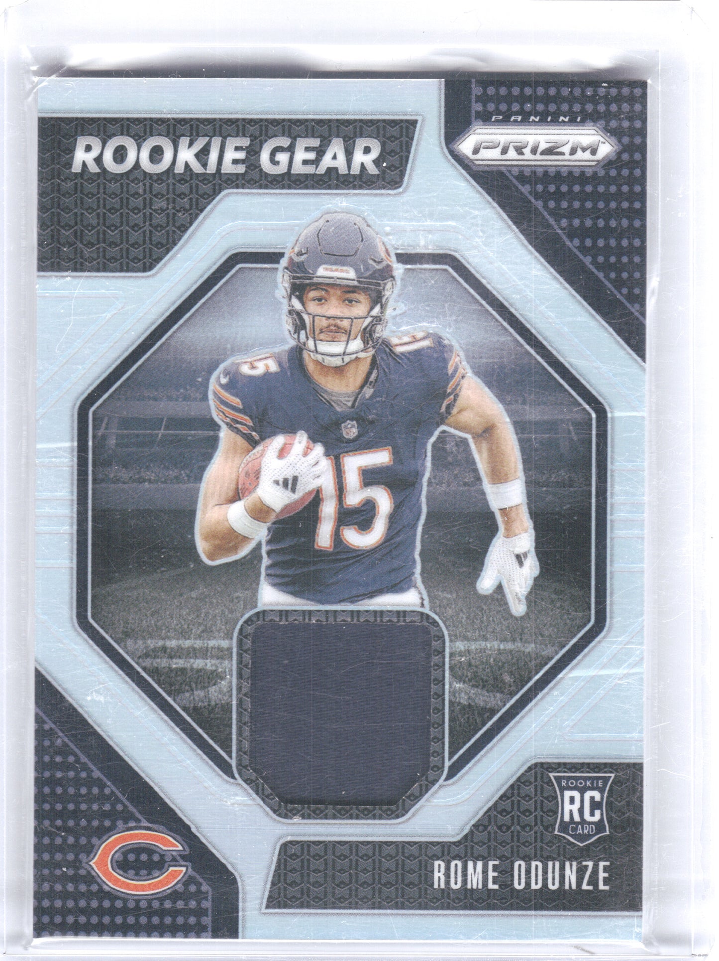 2024 Panini Prizm #RG-ROE Rome Odunze Rookie Gear Chicago Bears MEM