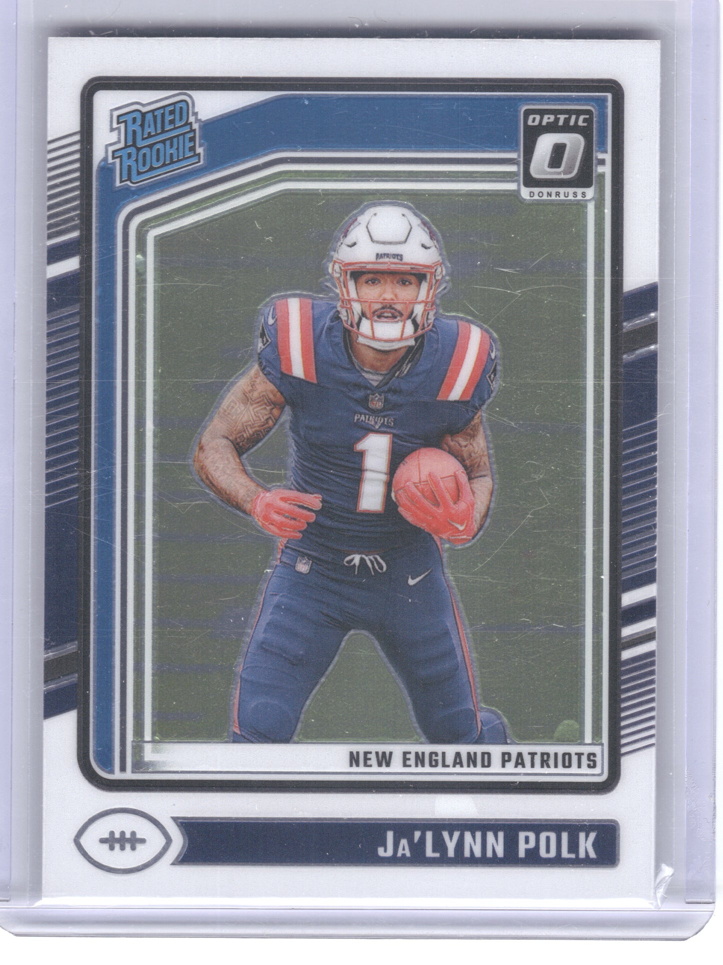 2024 Donruss Optic #240 Ja'Lynn Polk New England Patriots RC